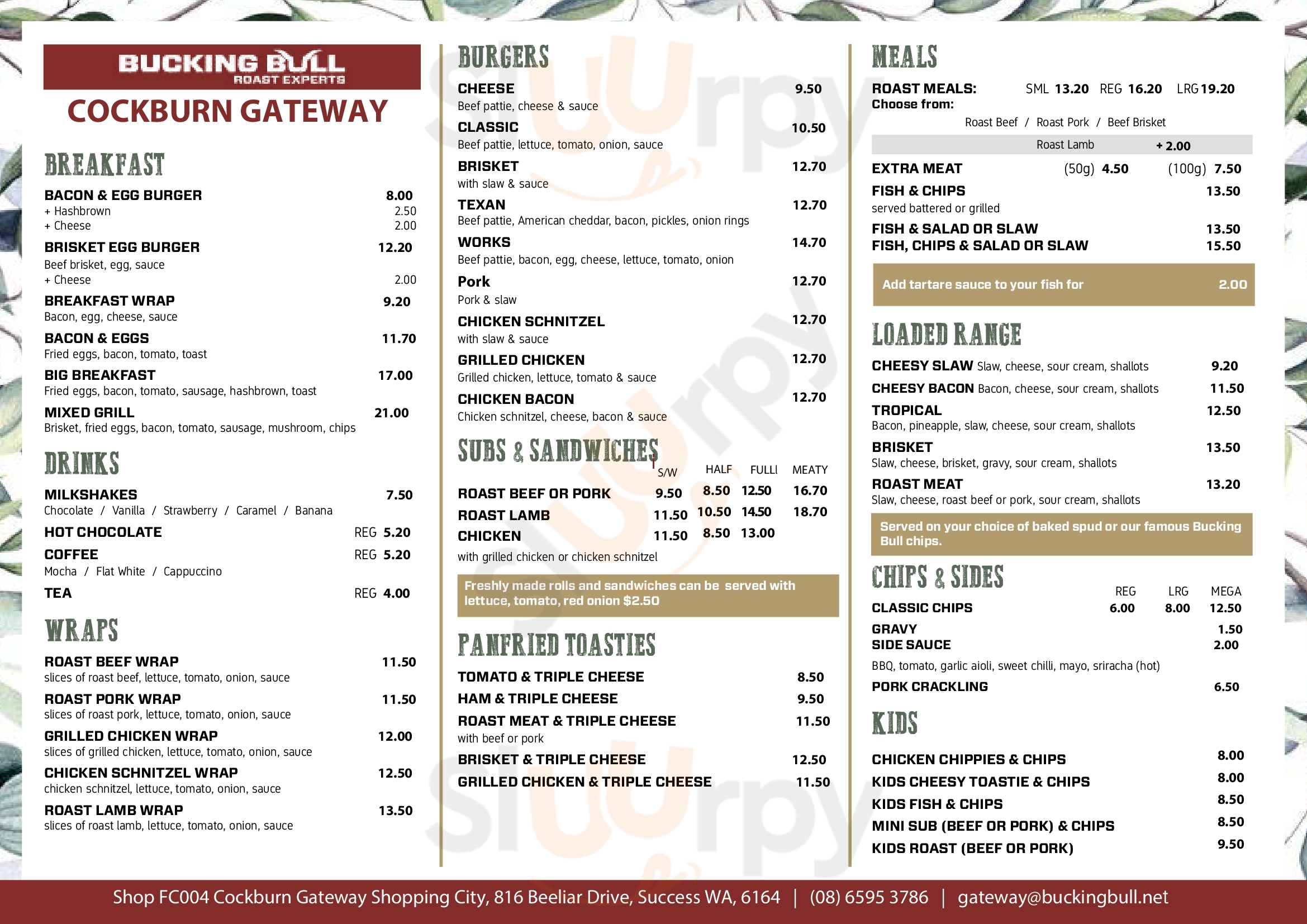 Main Menu - Bucking Bull