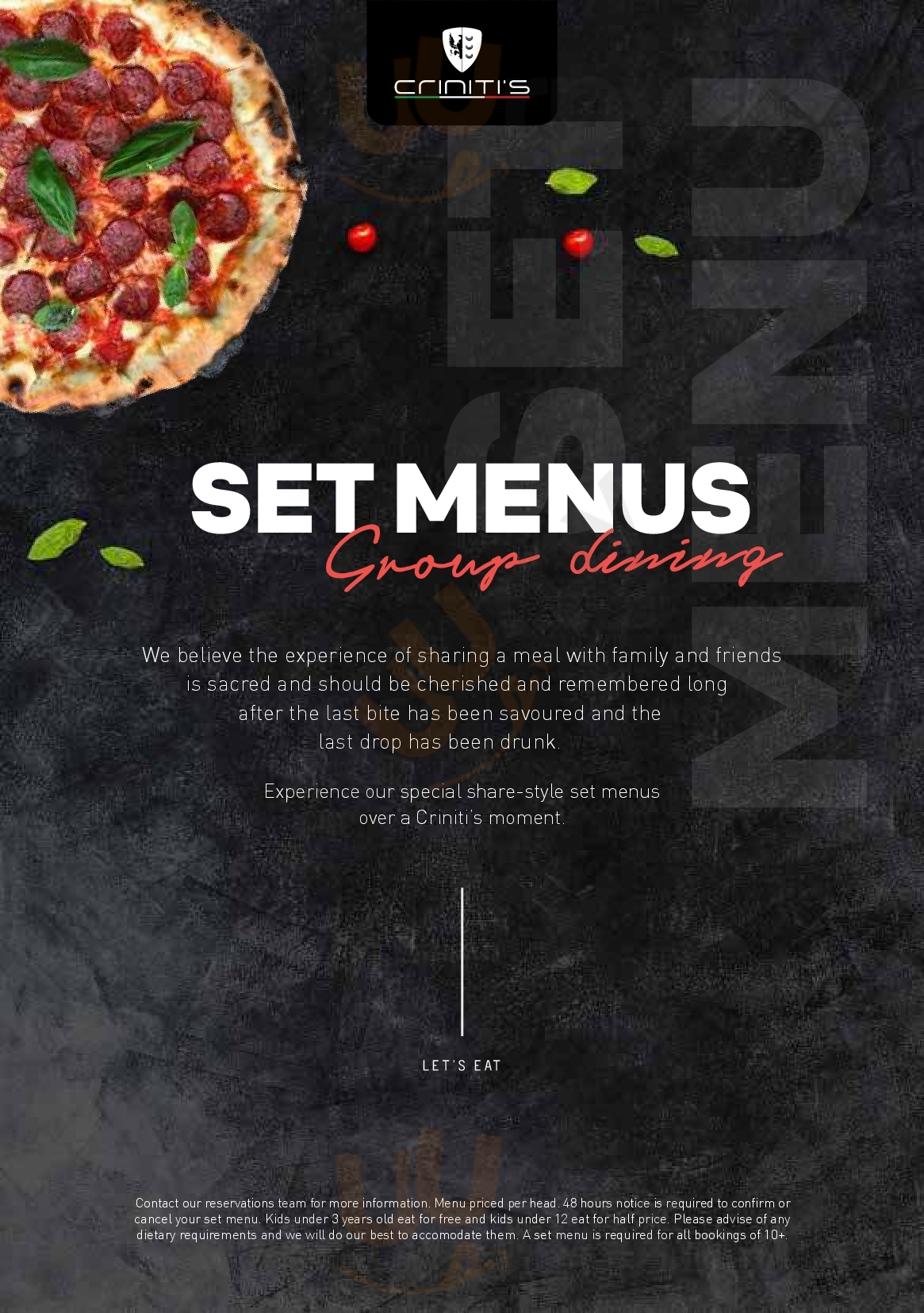 Criniti's Wetherill Park Wetherill Park Menu - 1