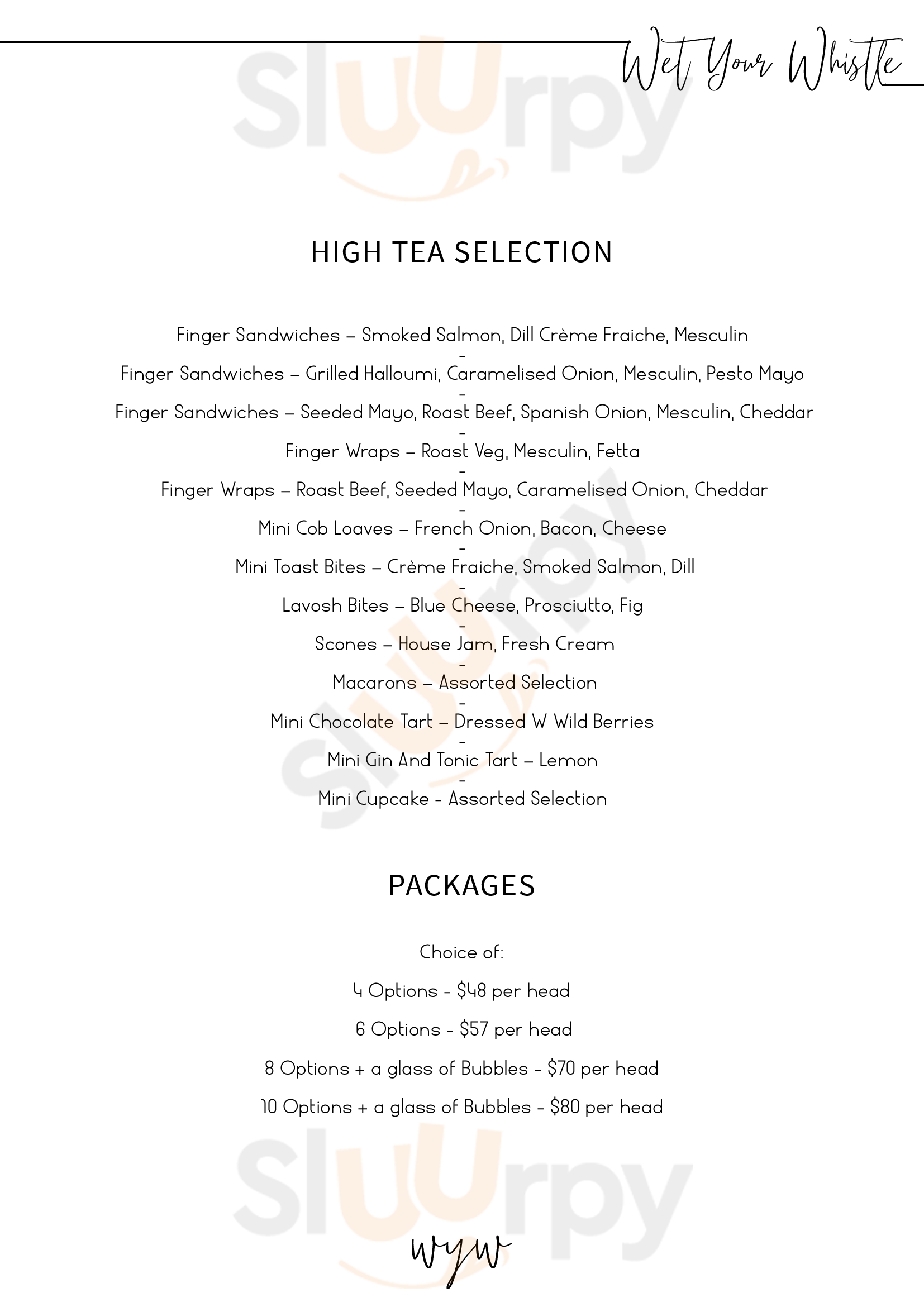 Main Menu - Wet Your Whistle