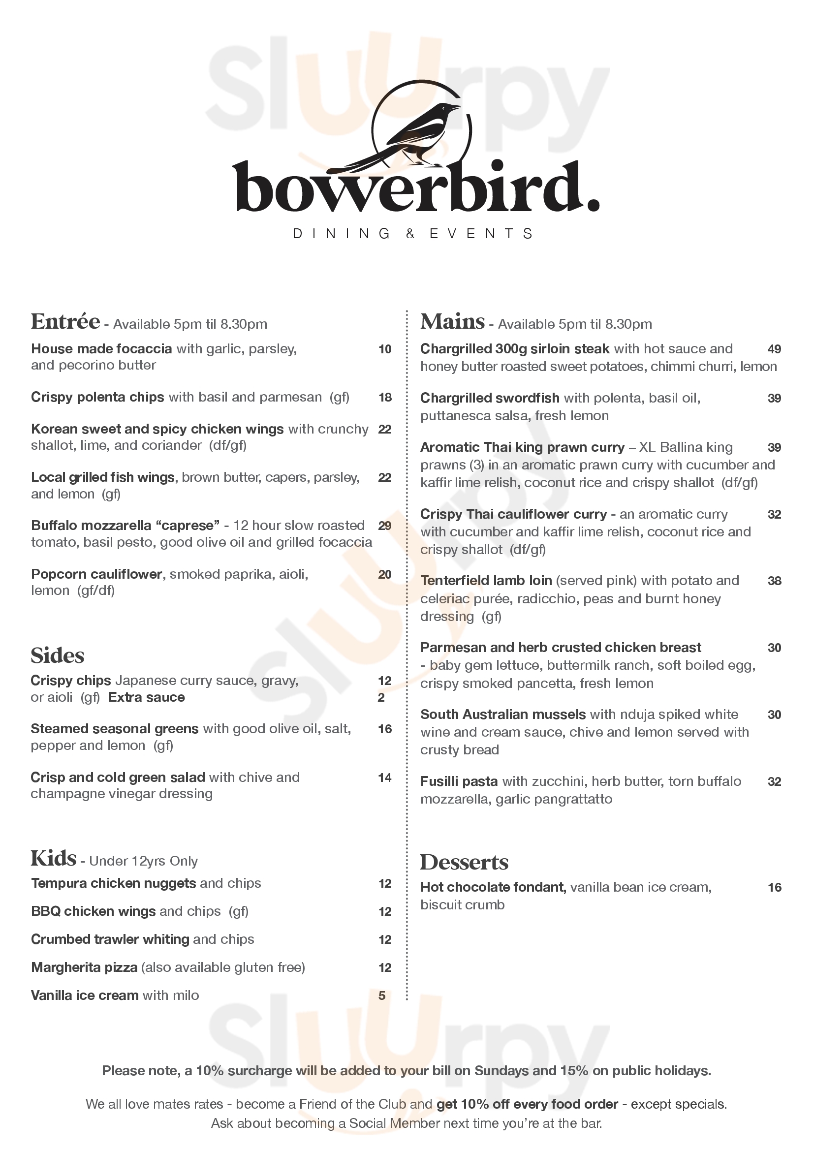 Pasta Bowl Byron Bay Menu - 1