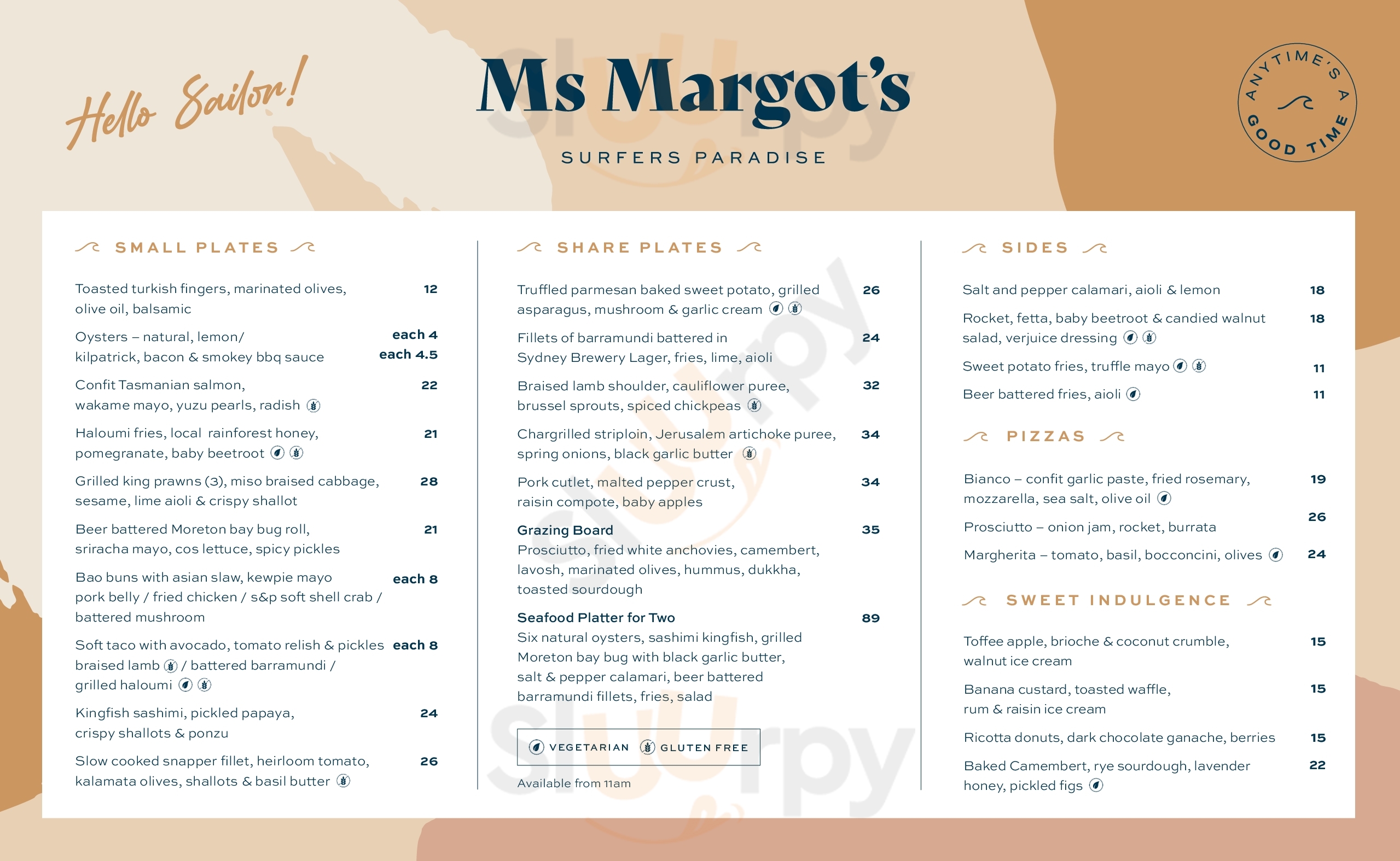 Ms Margot's Bar & Eats Surfers Paradise Menu - 1