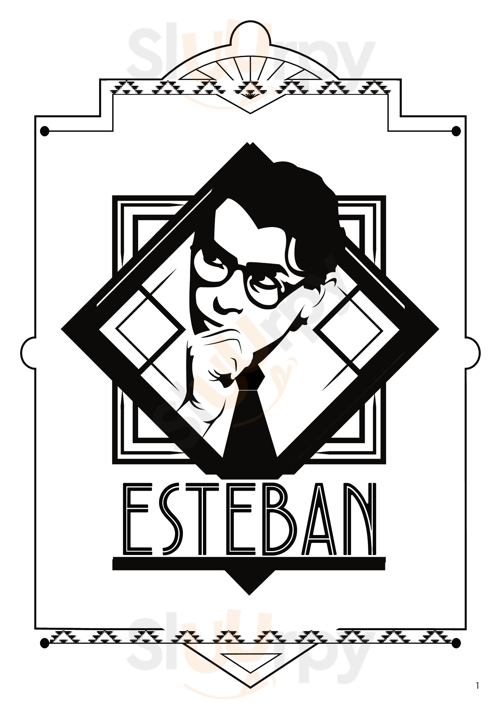 Main Menu - Esteban Restaurant & Bar