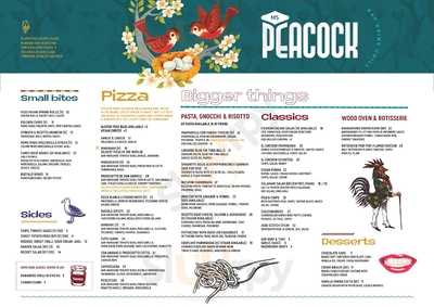 Ms Peacock Kitchen & Bar menu