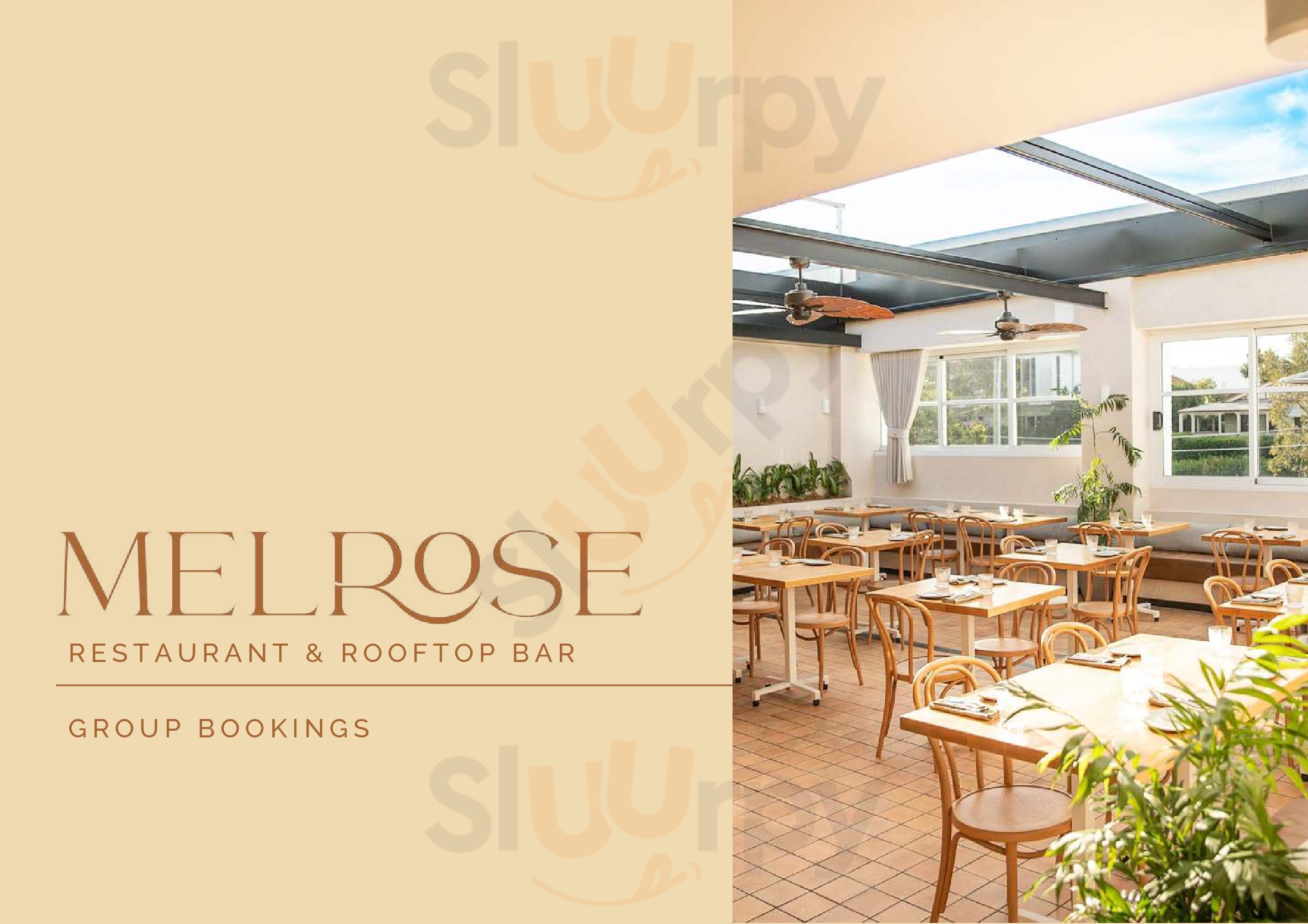 Main Menu - Melrose Restaurant