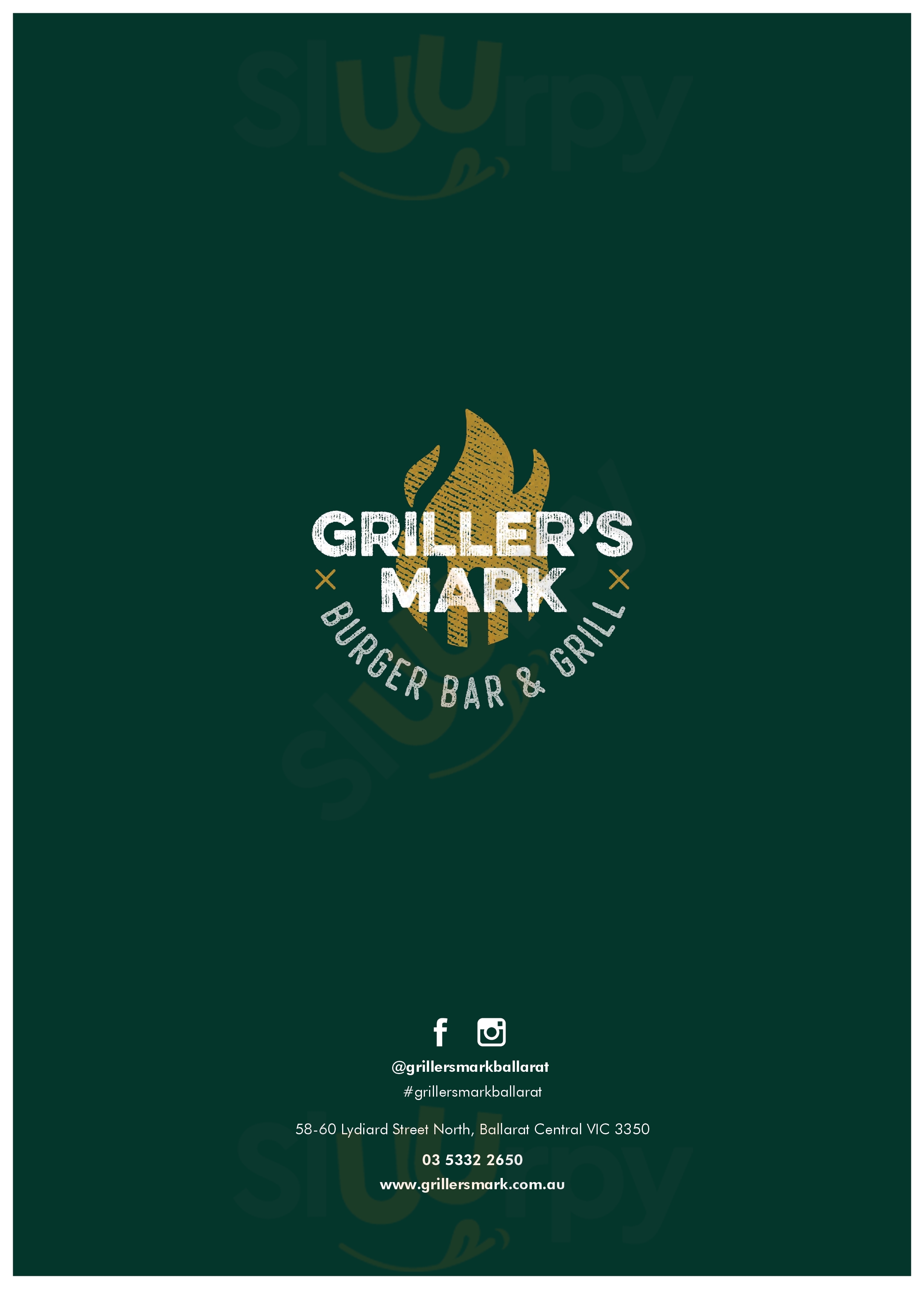 Griller's Mark Burger Bar & Grill Ballarat Menu - 1