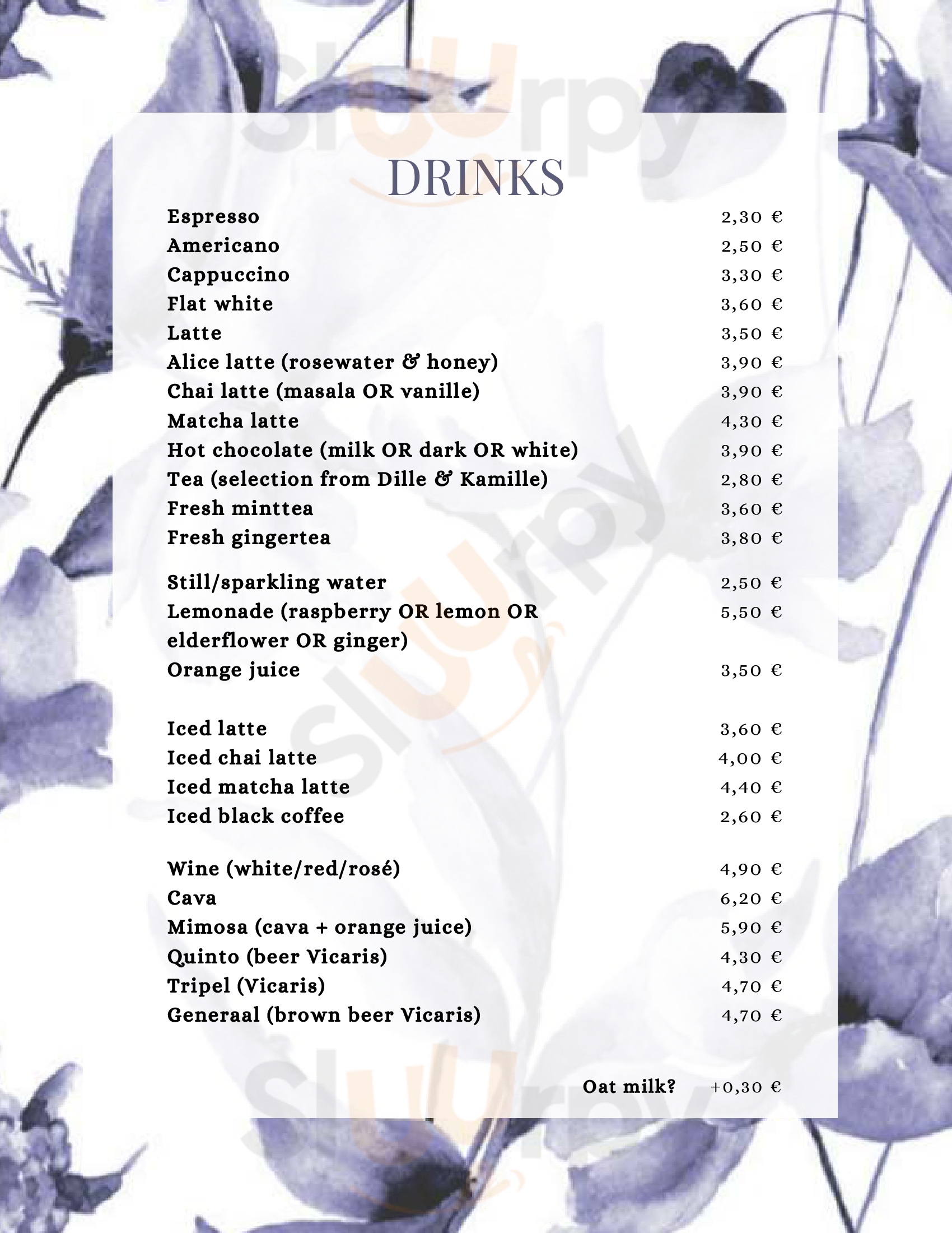 Main Menu - Maurice Bar
