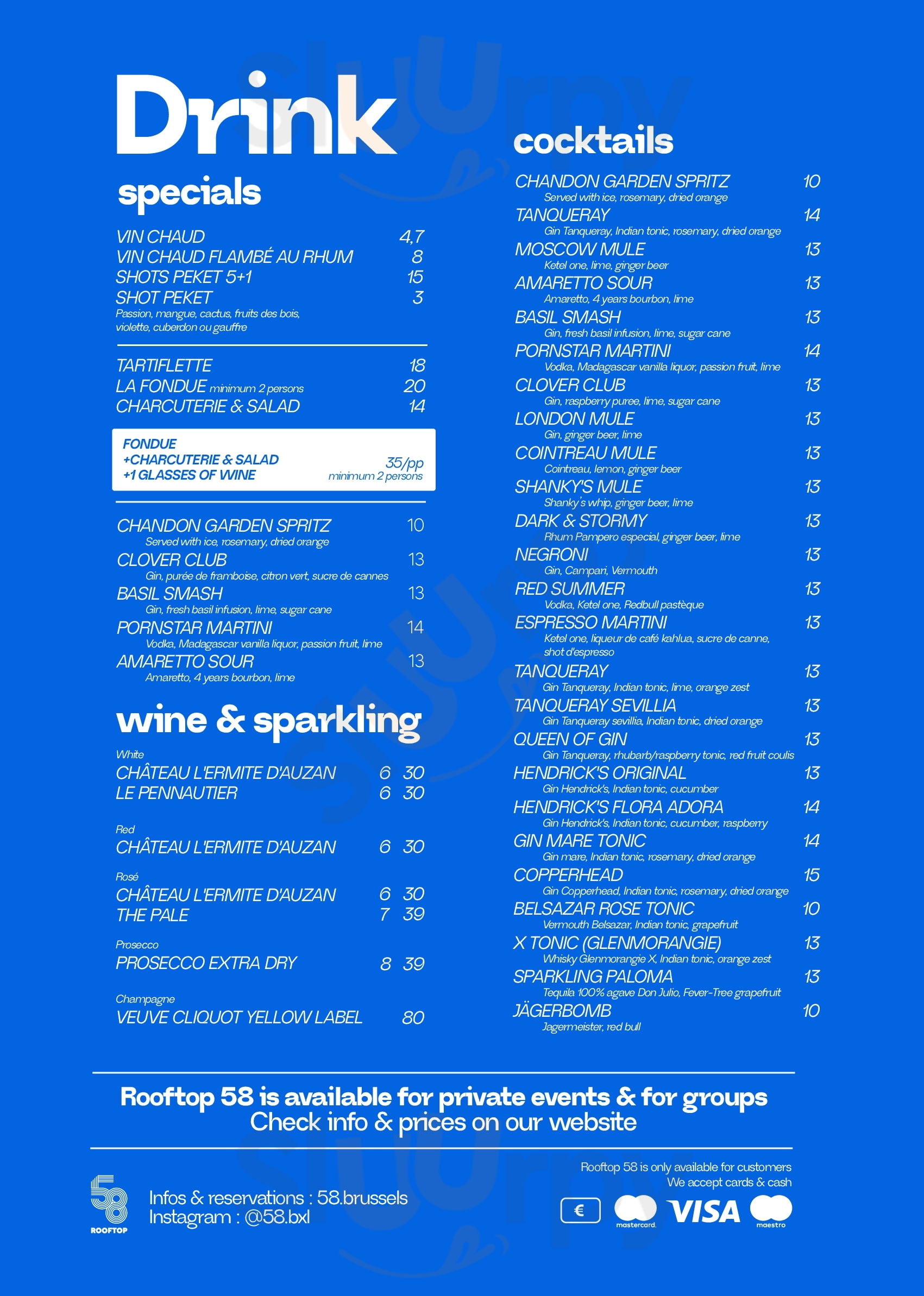 Main Menu - Cafē Bastoche