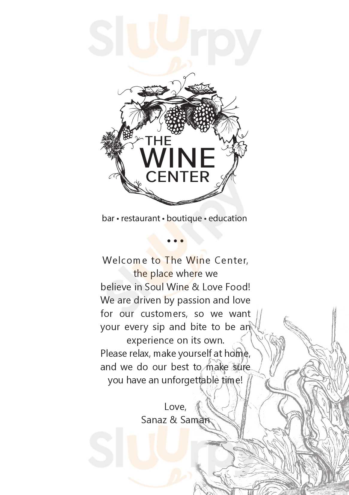 The Wine Center Anvers Menu - 1