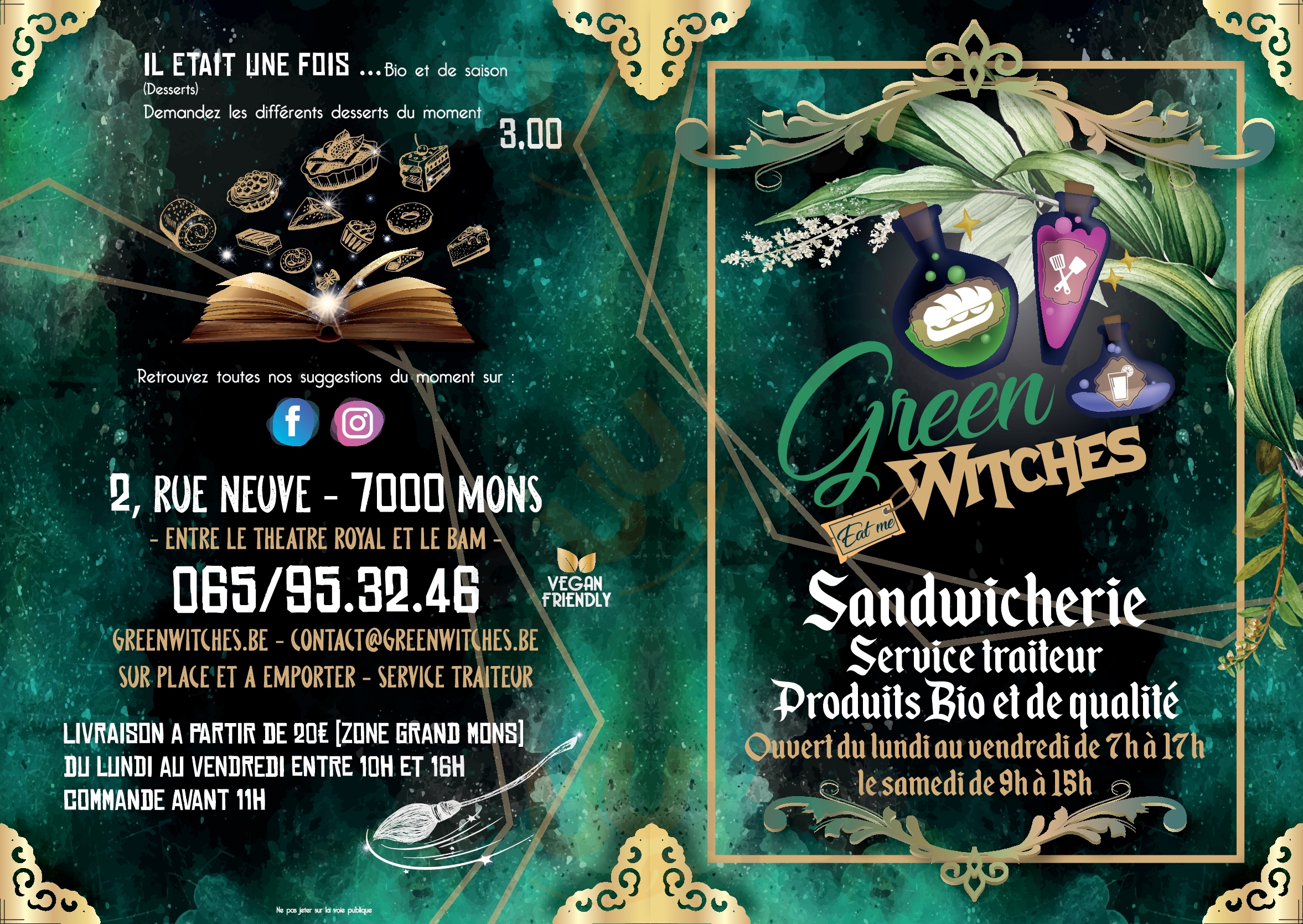 Green Witches Mons Menu - 1