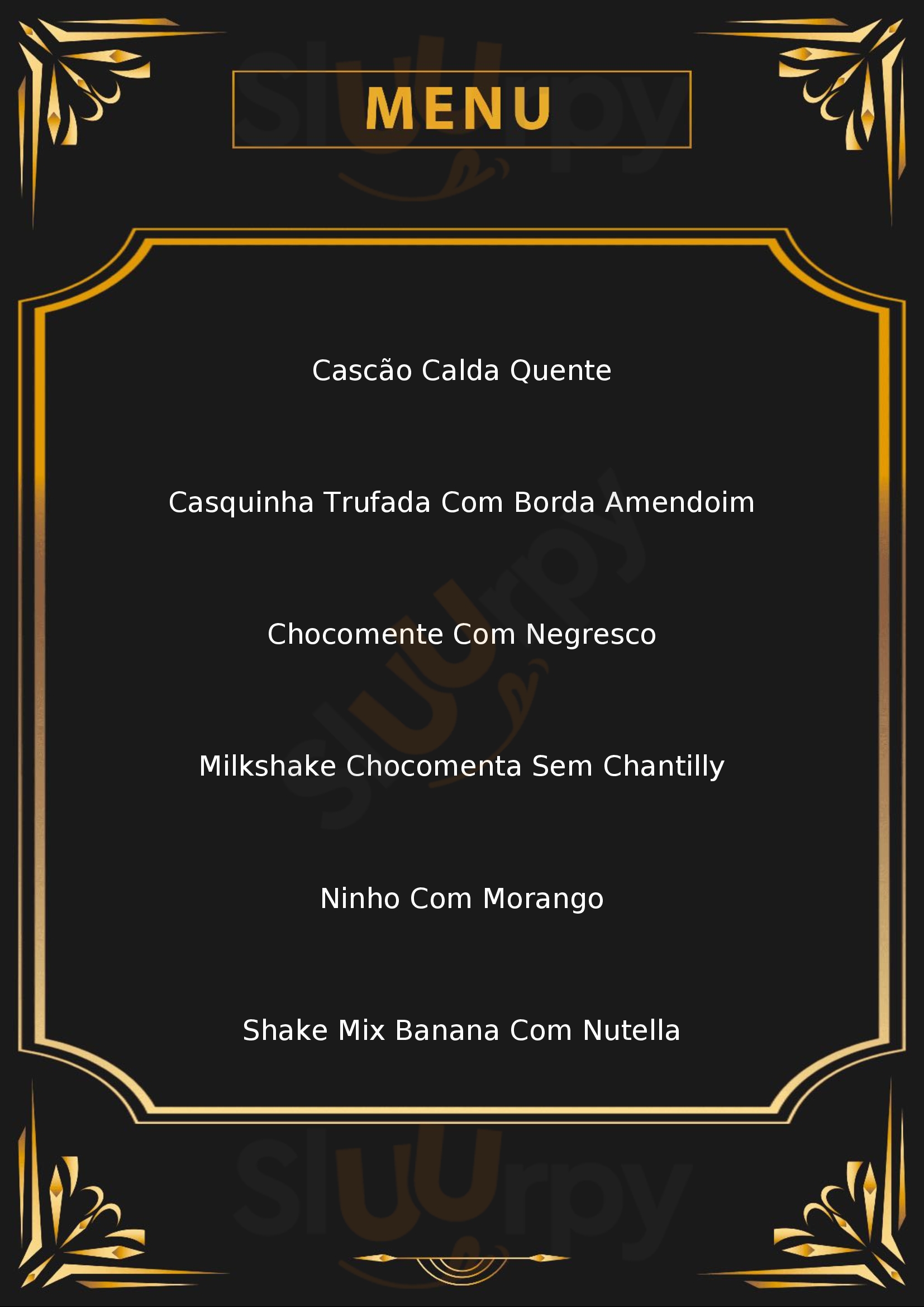 Chiquinho Sorvetes Patio Cianê Shopping Sorocaba Menu - 1