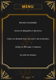 Atelie Do Gelato menu