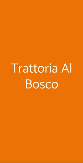 Ristorante Al Bosco, Montegrotto Terme