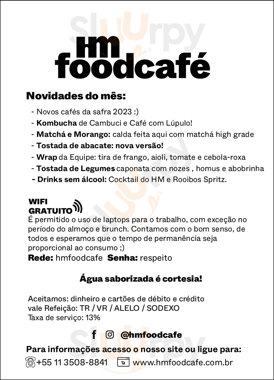 Hm Food Cafe São Paulo Menu - 1