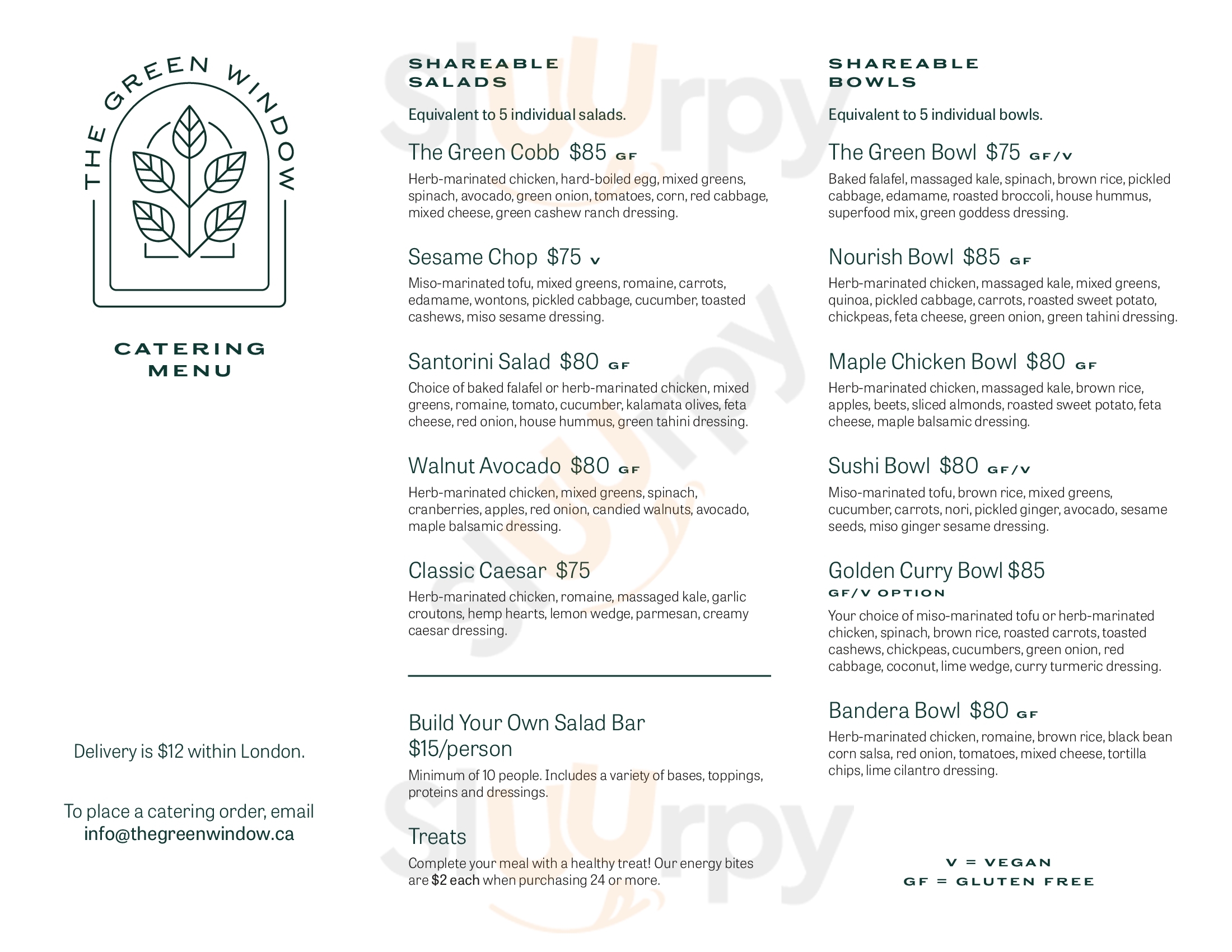 Main Menu - The Green Window