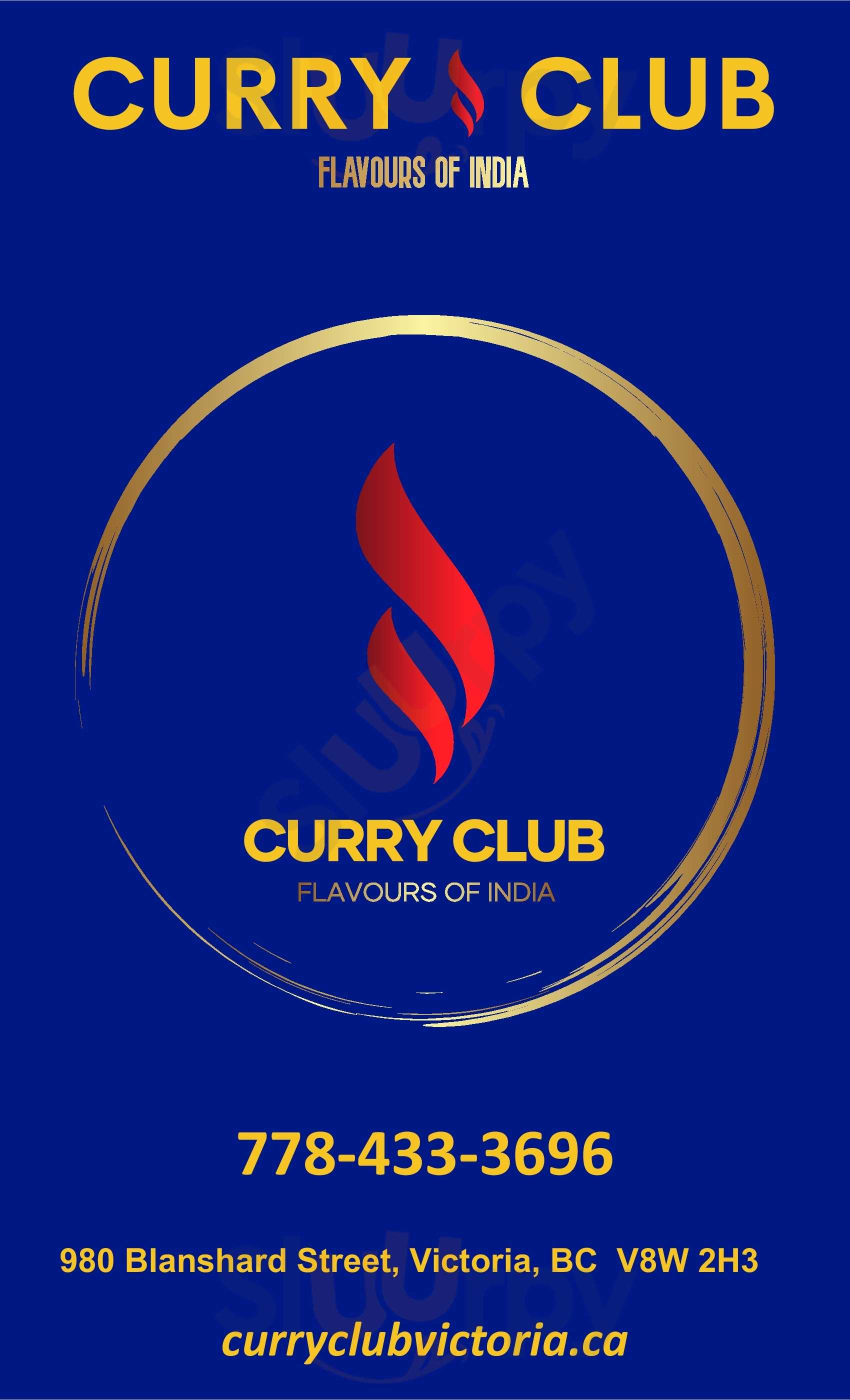 Curry Club Victoria Victoria Menu - 1