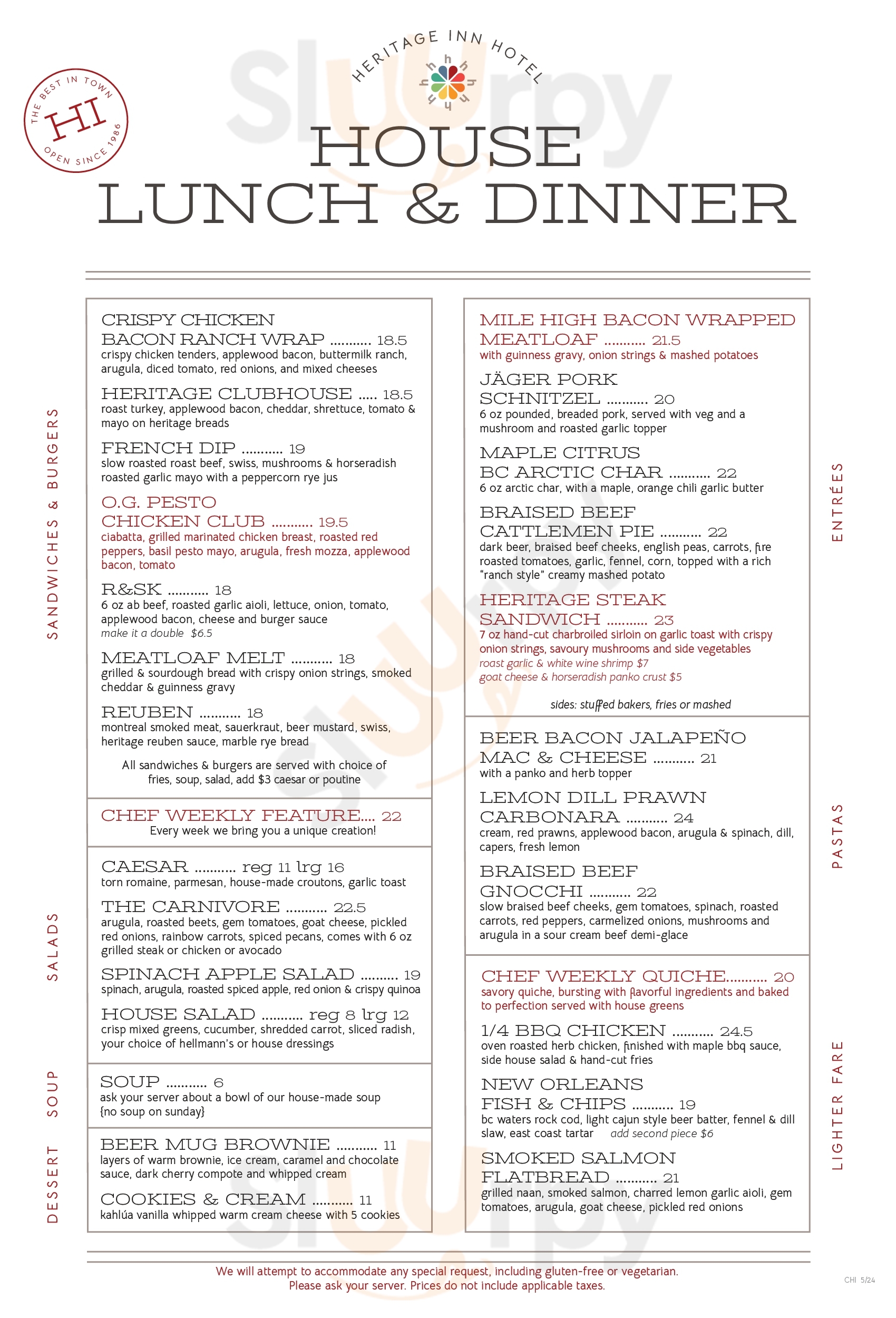 Main Menu - Studio Lounge
