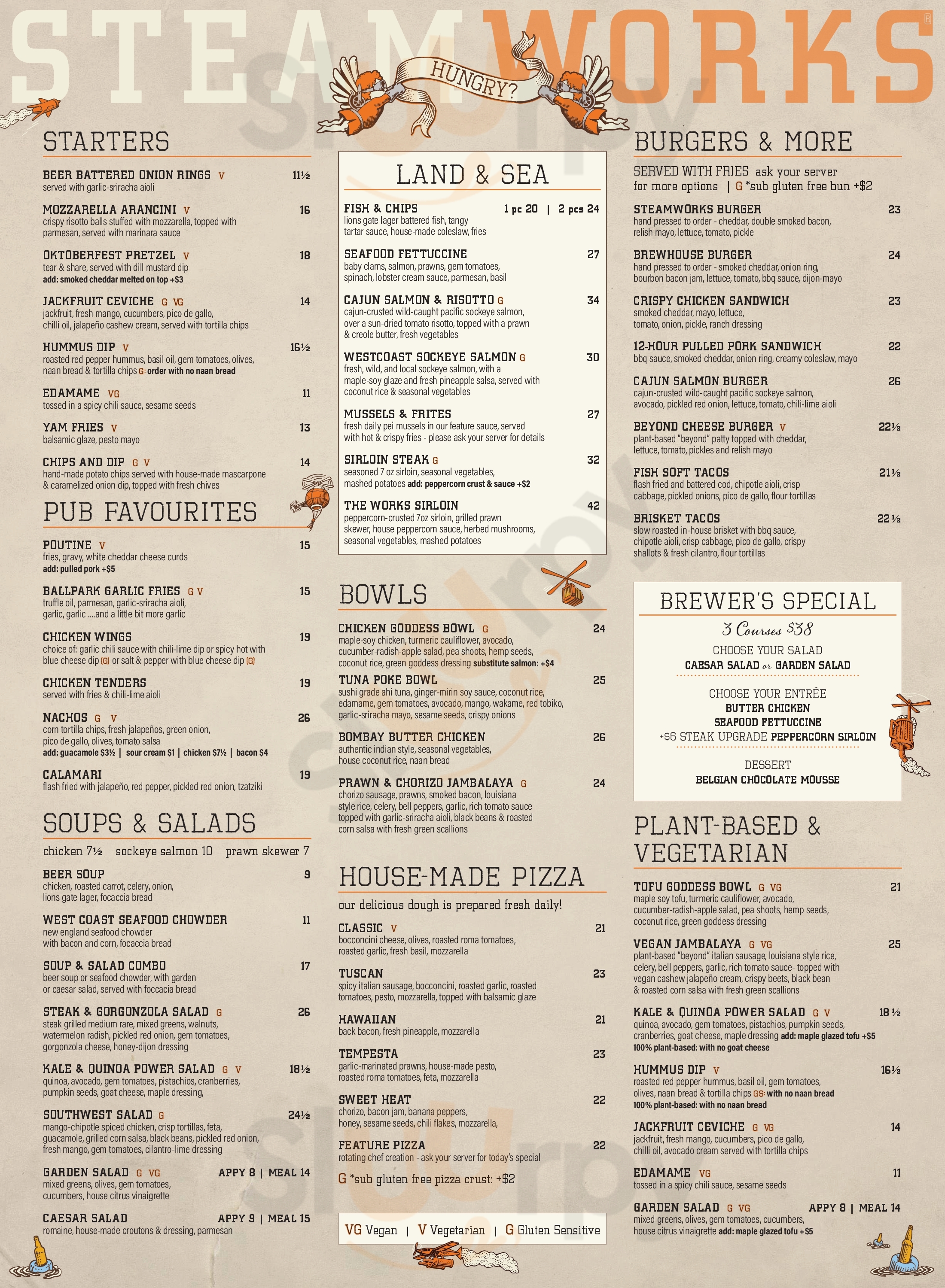 Main Menu - Steamworks Brewery & Taproom