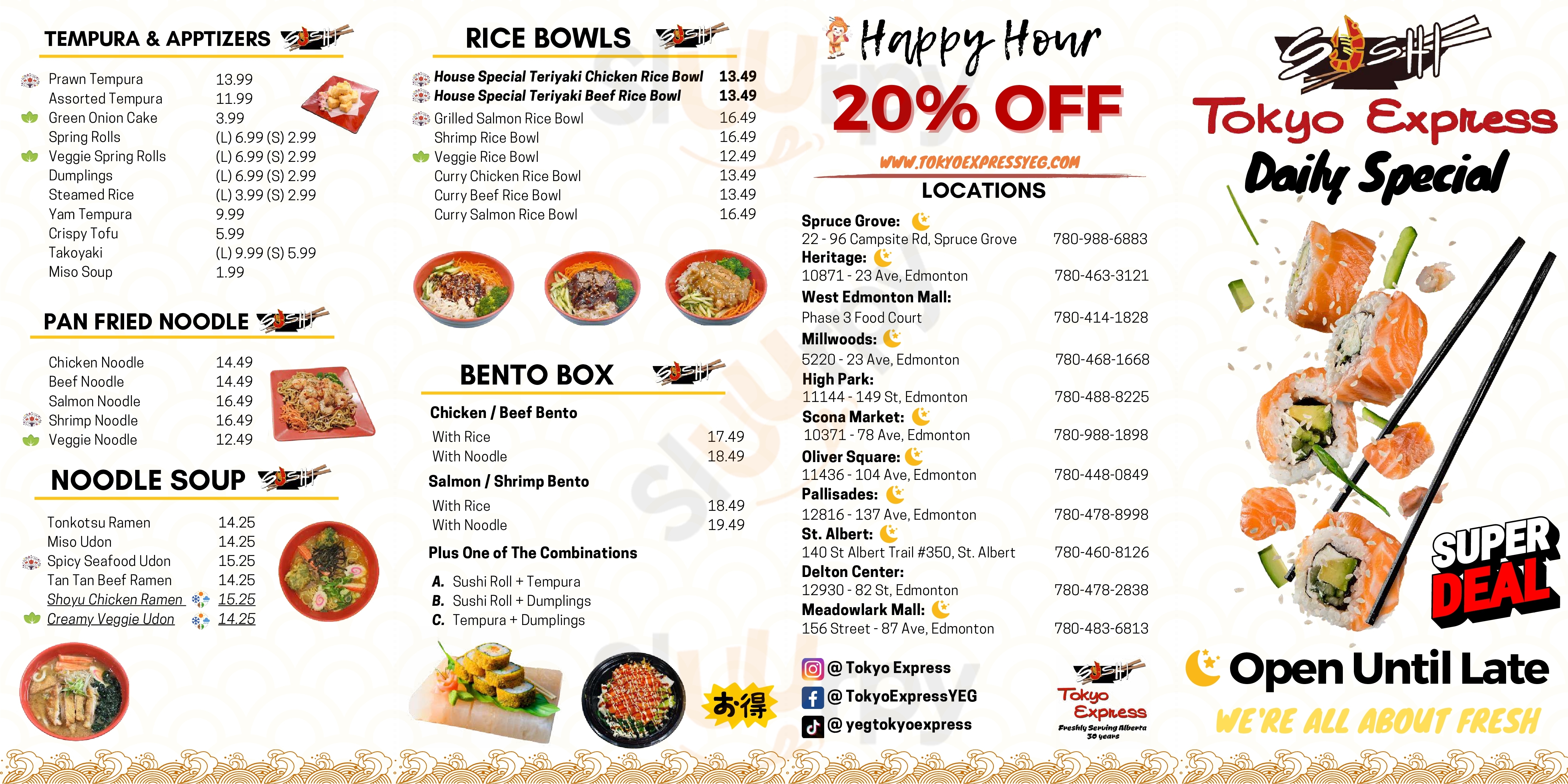 Main Menu - Tokyo Express