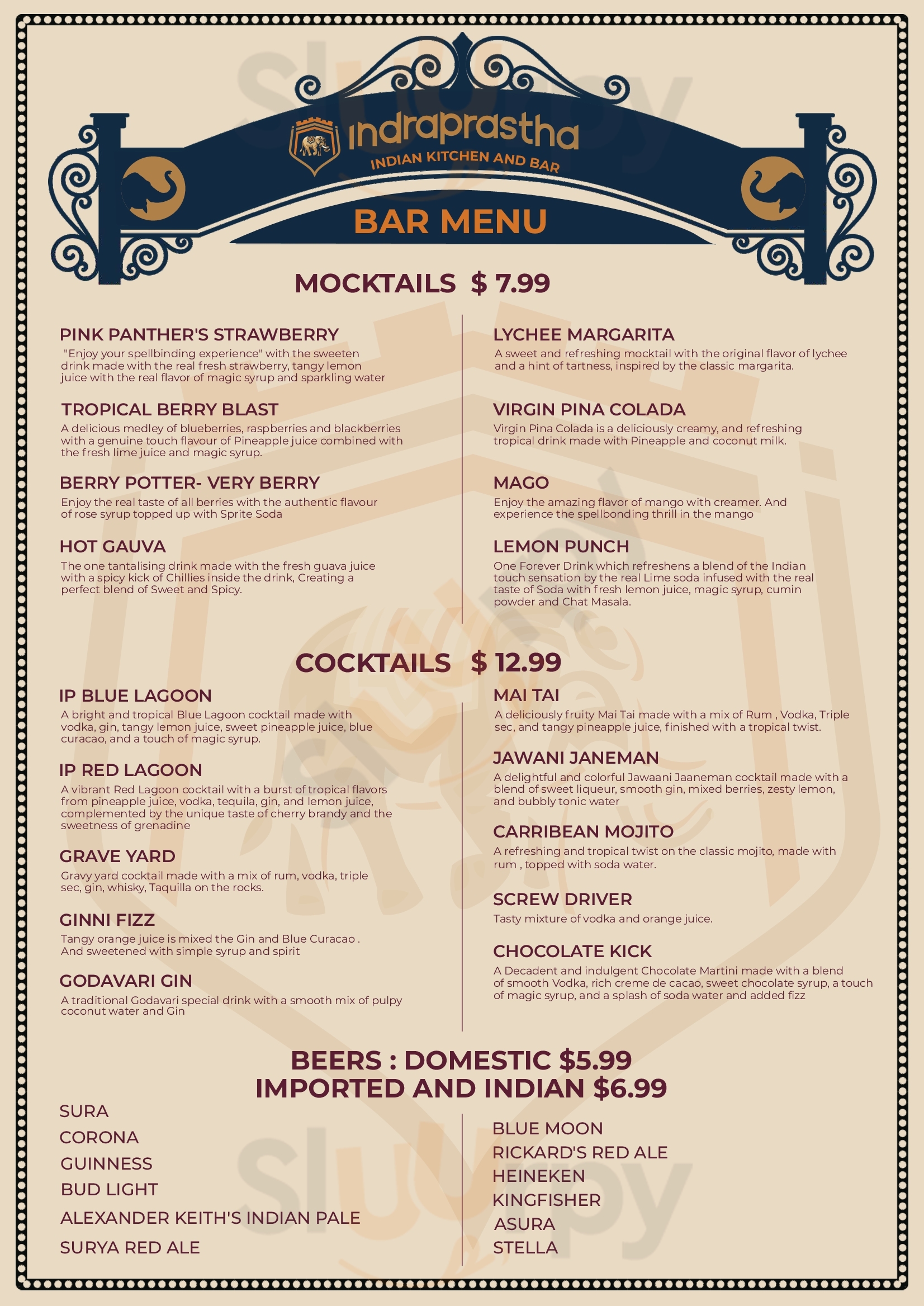 Indraprastha Toronto Menu - 1