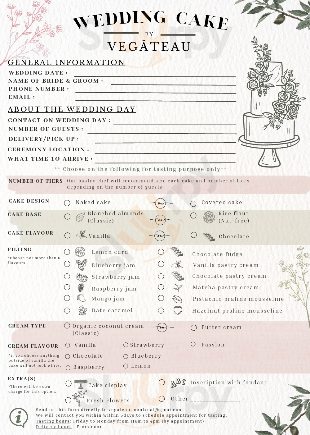 Main Menu - Vegateau Montreal