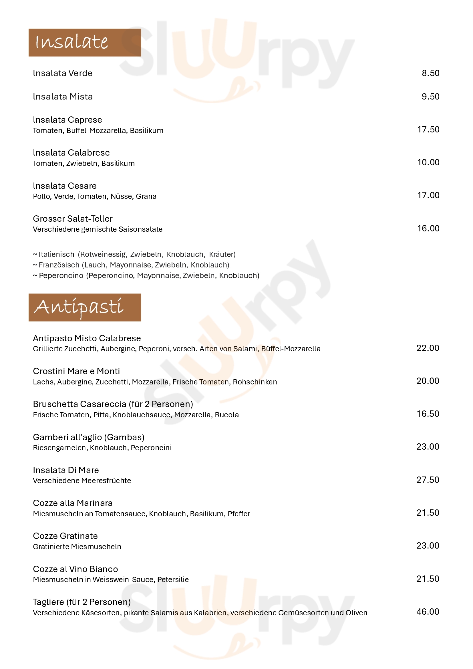 La Sila Wil Menu - 1