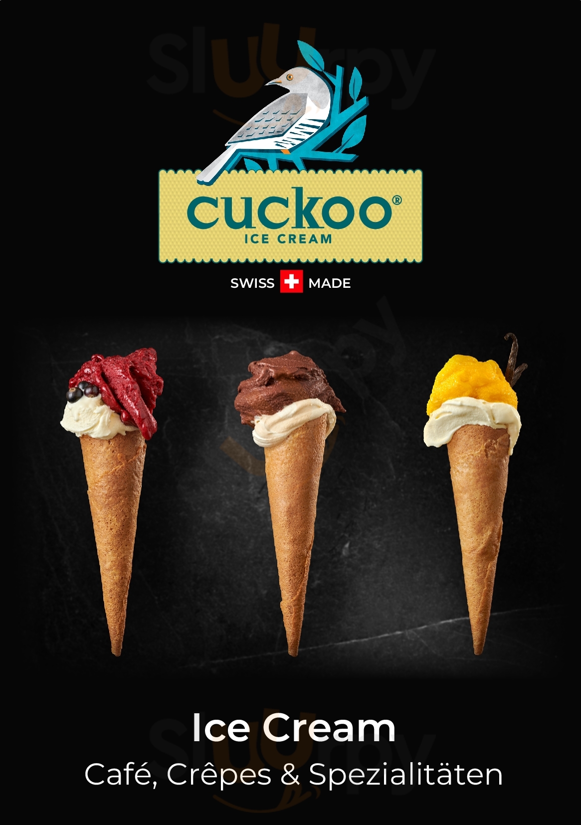 Cuckoo Ice Cream Bern Bern Menu - 1