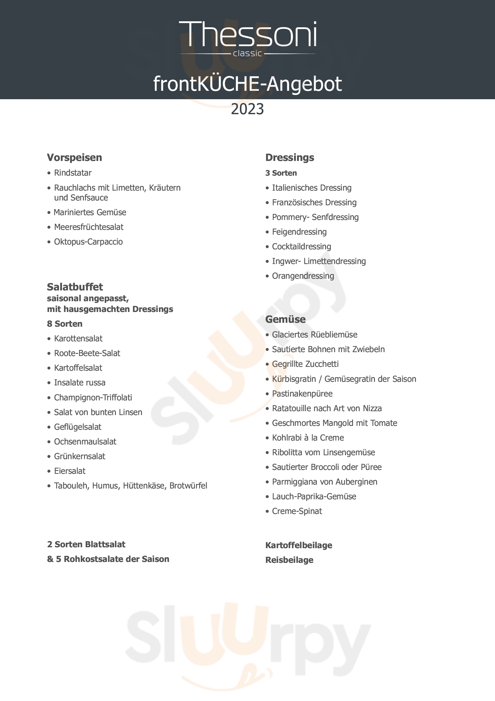 Speisekammer Regensdorf Menu - 1
