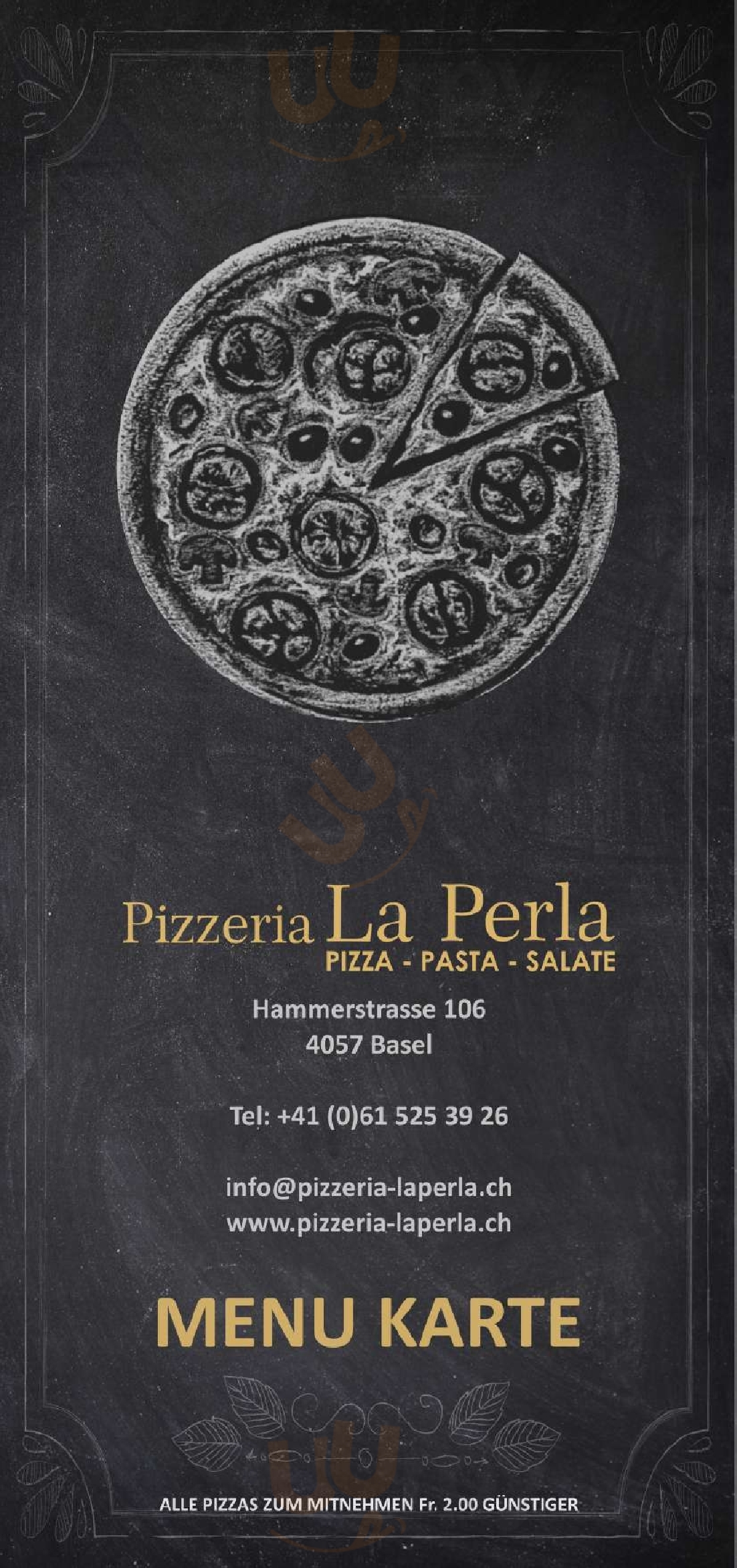 Pizzeria La Perla Basel Menu - 1