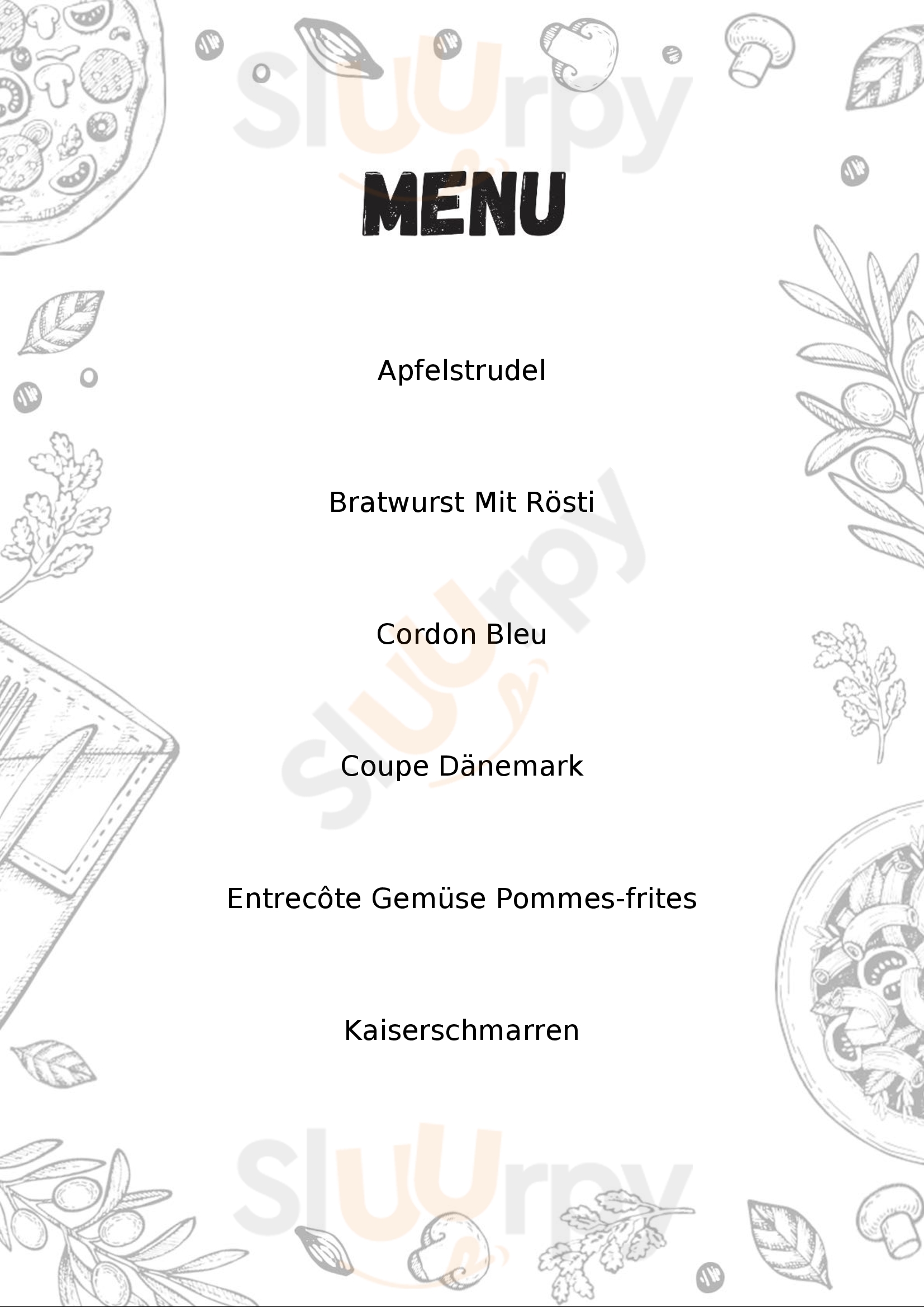 Restaurant Steinbock Adelboden Menu - 1