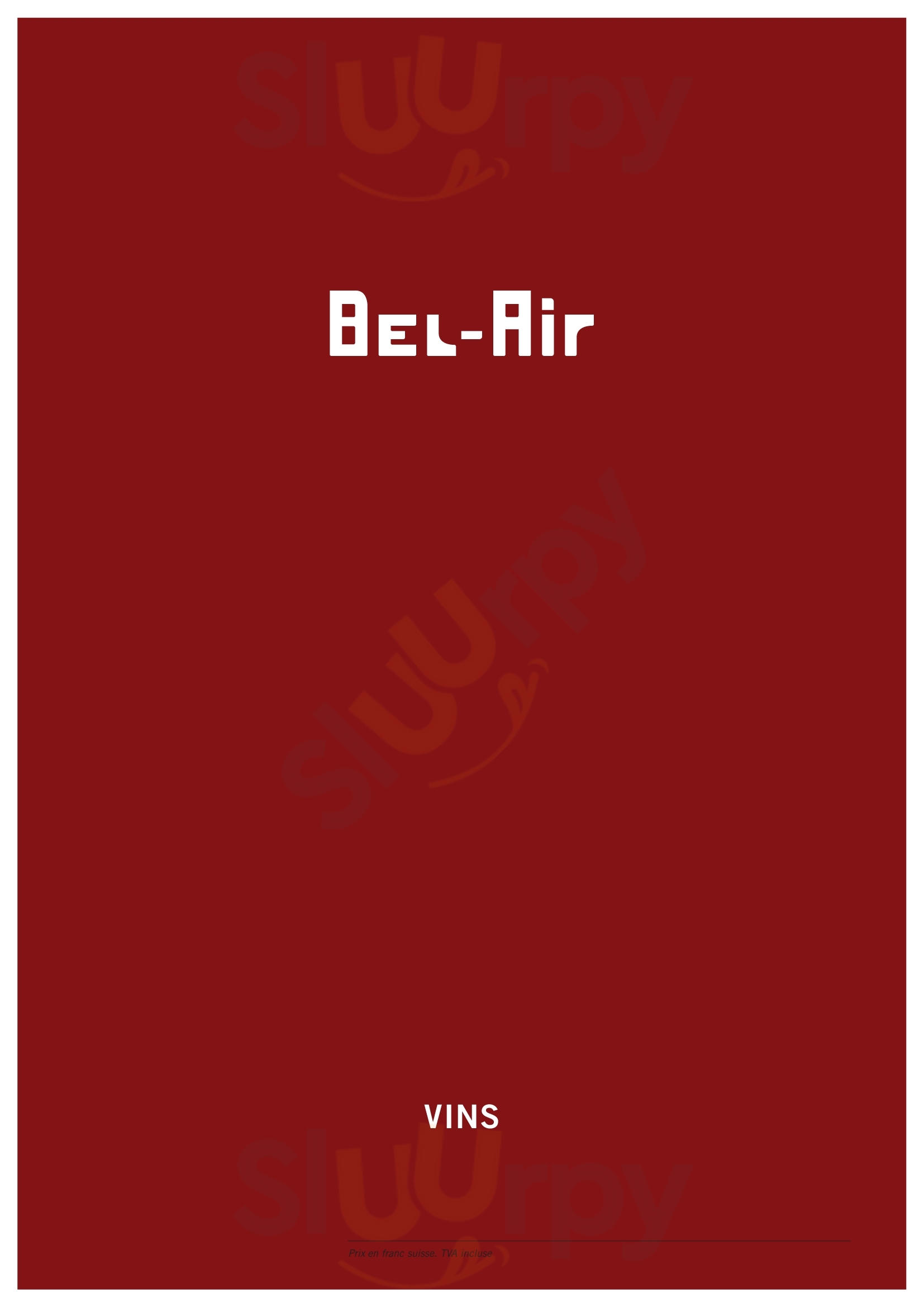 Restaurant Bel-air Biel Menu - 1