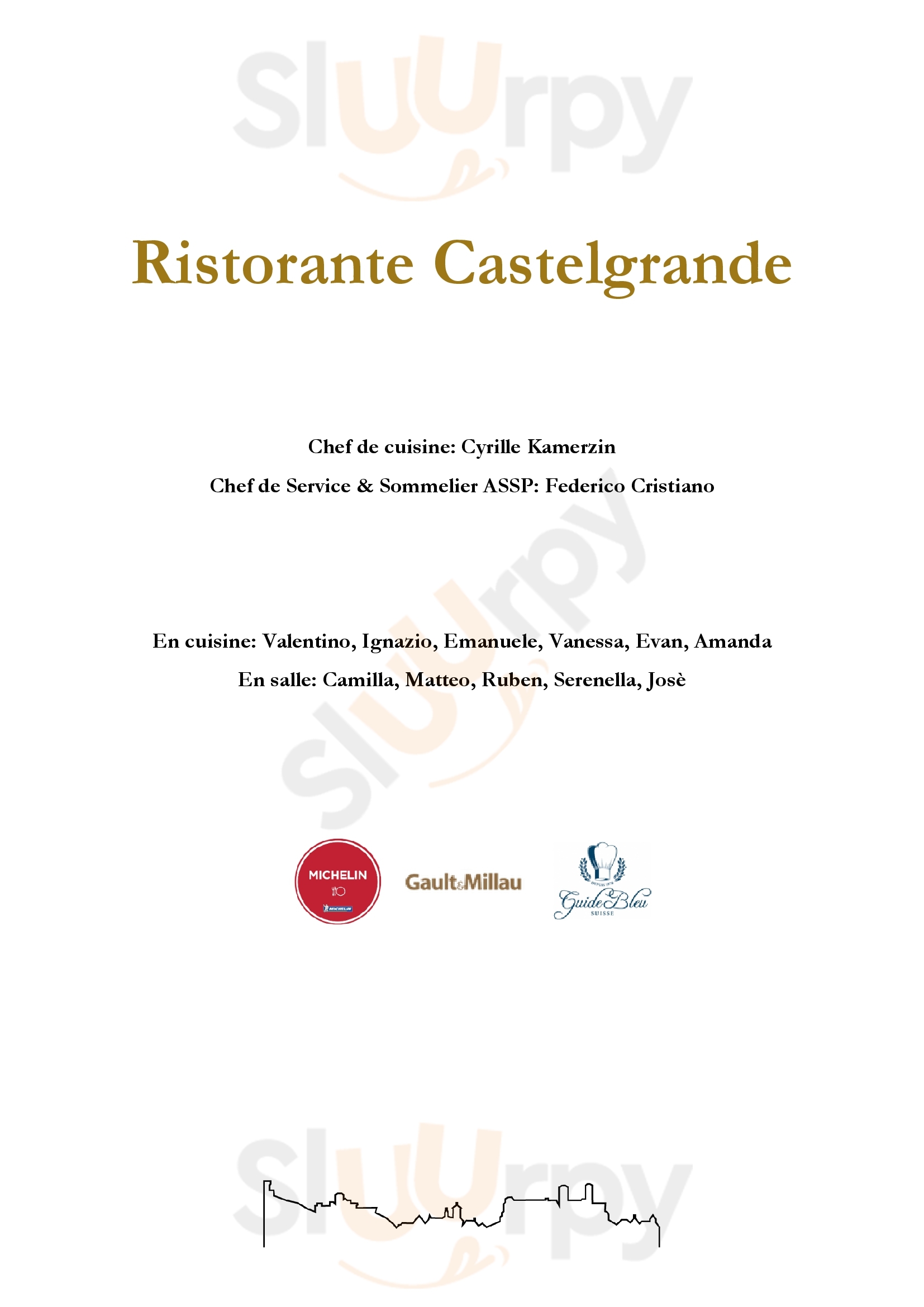 Ristorante Castelgrande Bellinzona Menu - 1