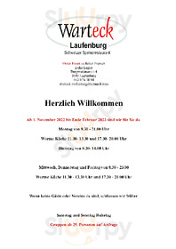Restaurant Warteck Lagler menu
