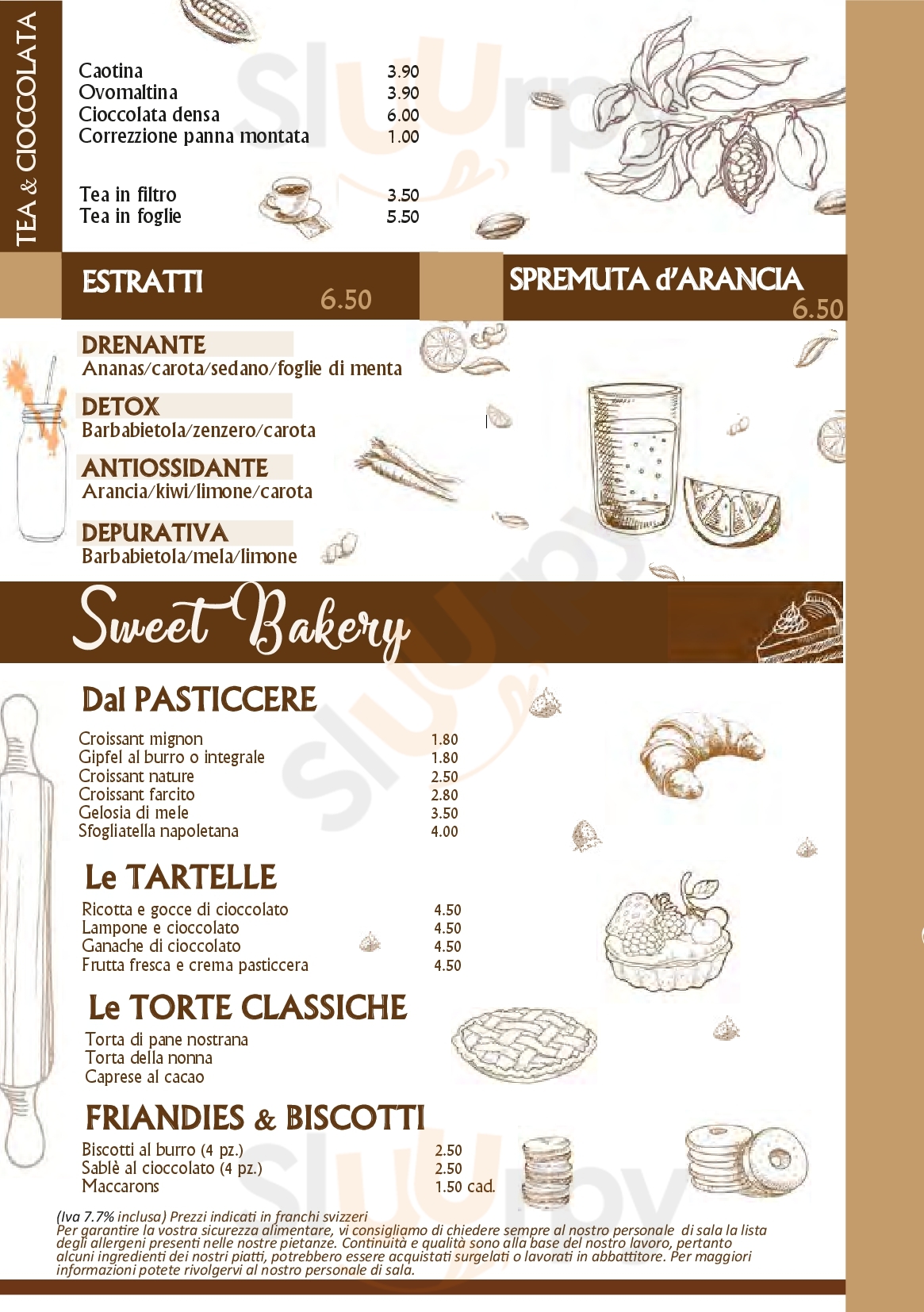 Latte Macchiato Bakery & Caffè Lugano Menu - 1