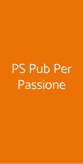 Ps Pub Per Passione, San Giorgio delle Pertiche