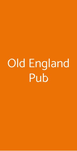 Old England Pub, Padova