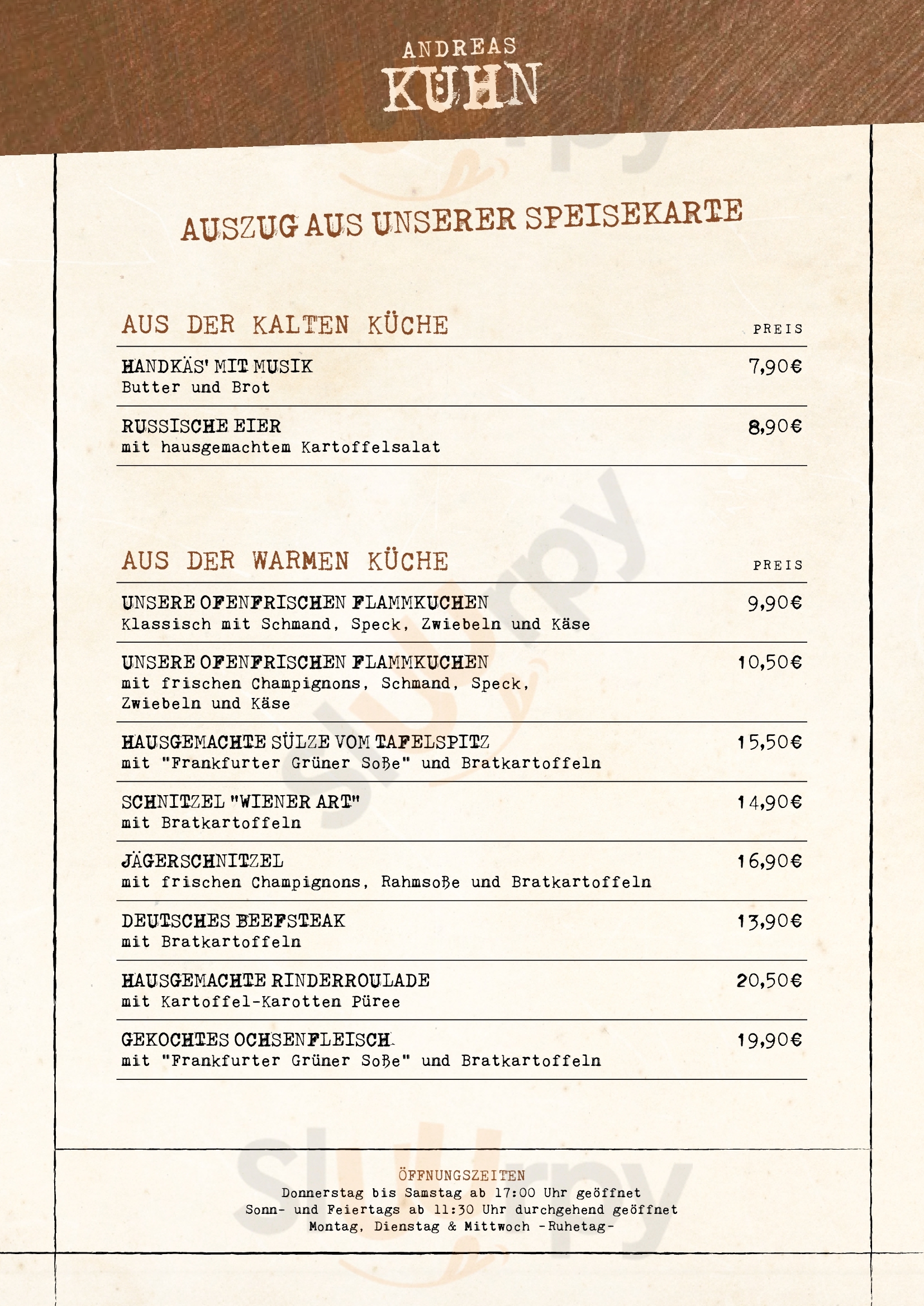 Andreas Kühn Oestrich-Winkel Menu - 1