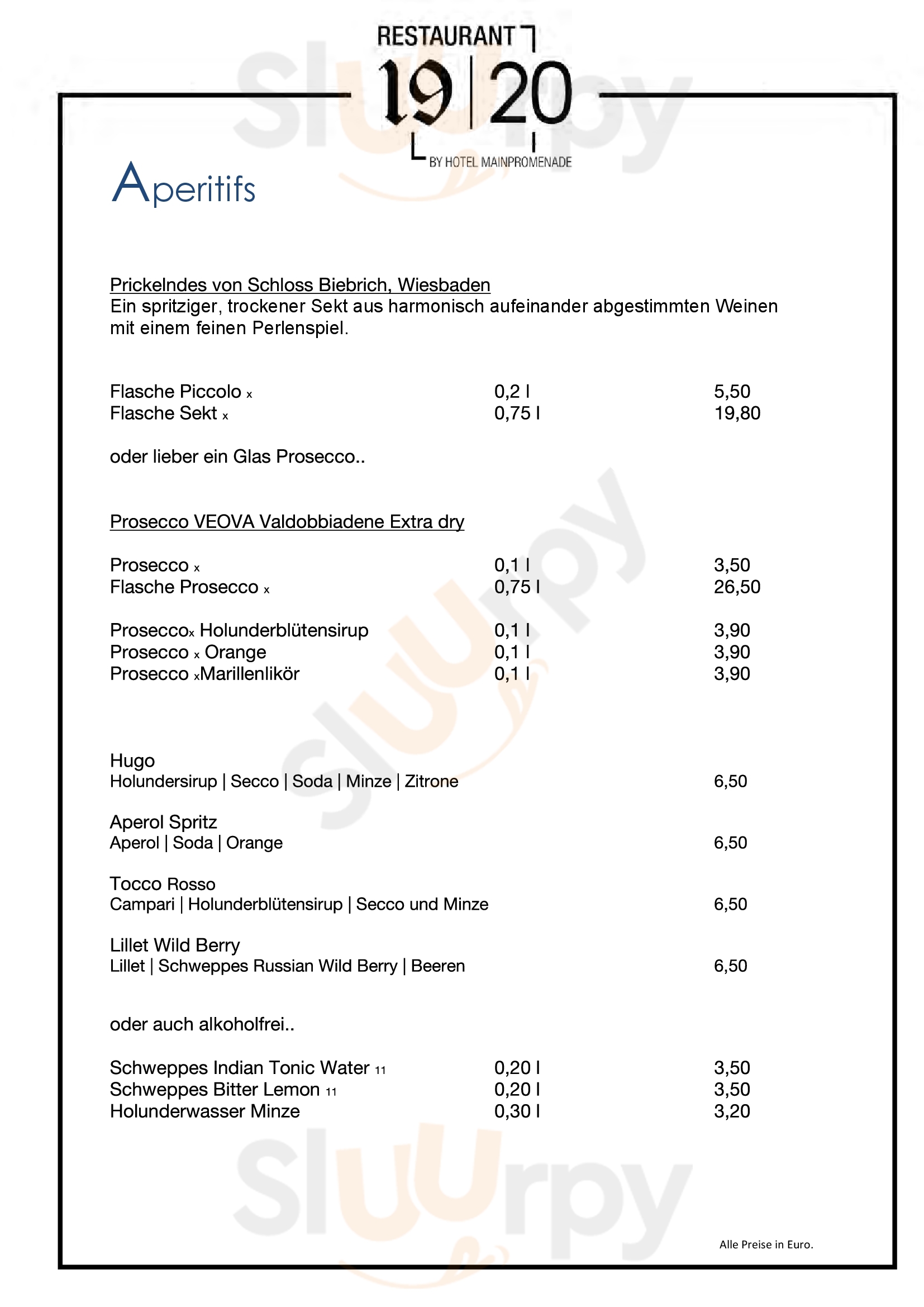 Restaurant Mainpromenade Karlstadt Menu - 1