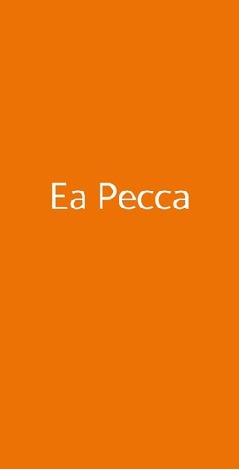 Ea Pecca, Montegrotto Terme