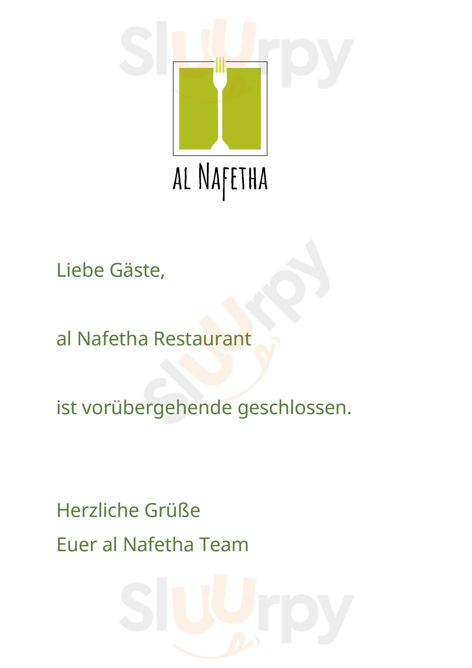 Al Nafetha Café / Restaurant Berlin Menu - 1