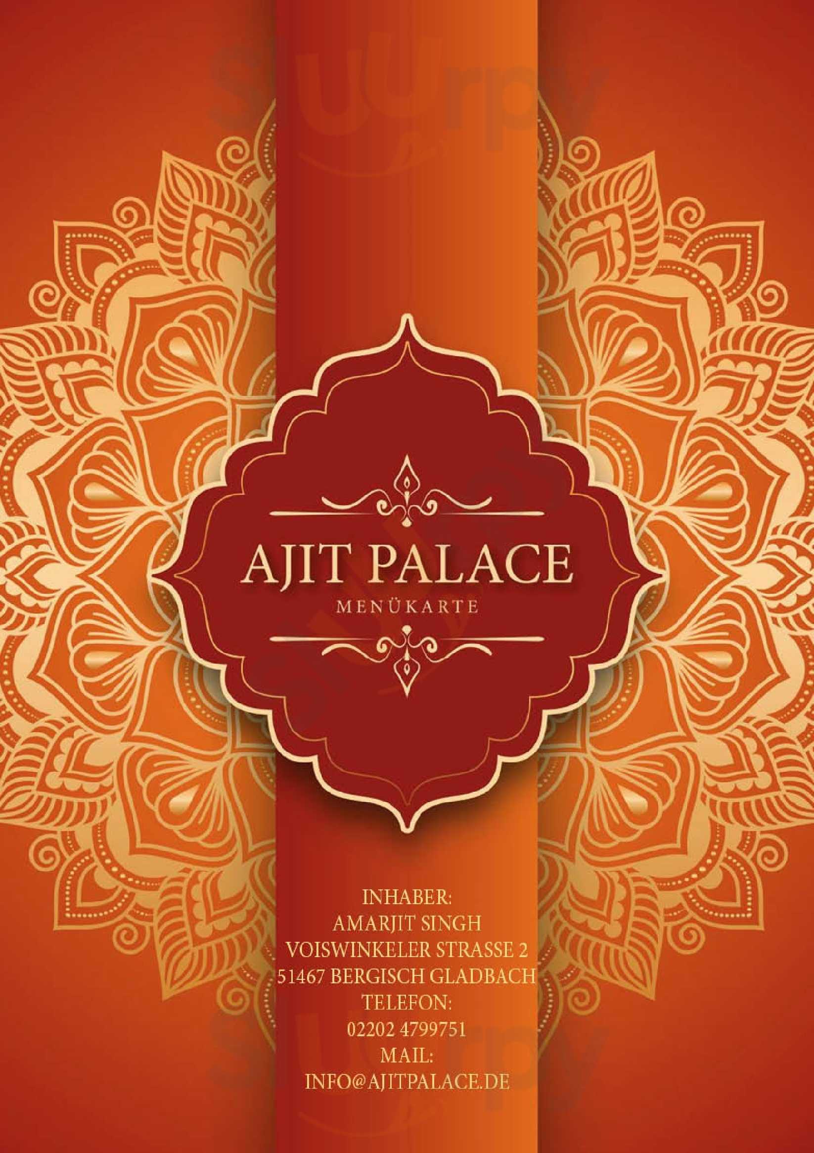 Ajit Palace Indisches Restaurant Bergisch Gladbach Menu - 1