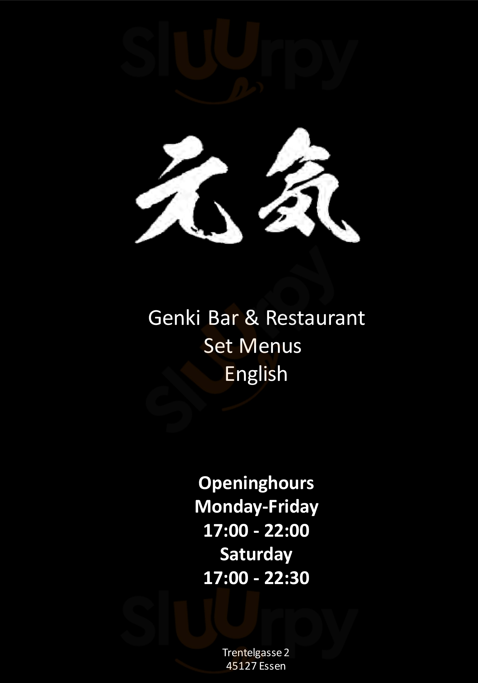 Genki Bar & Restaurant Essen Menu - 1