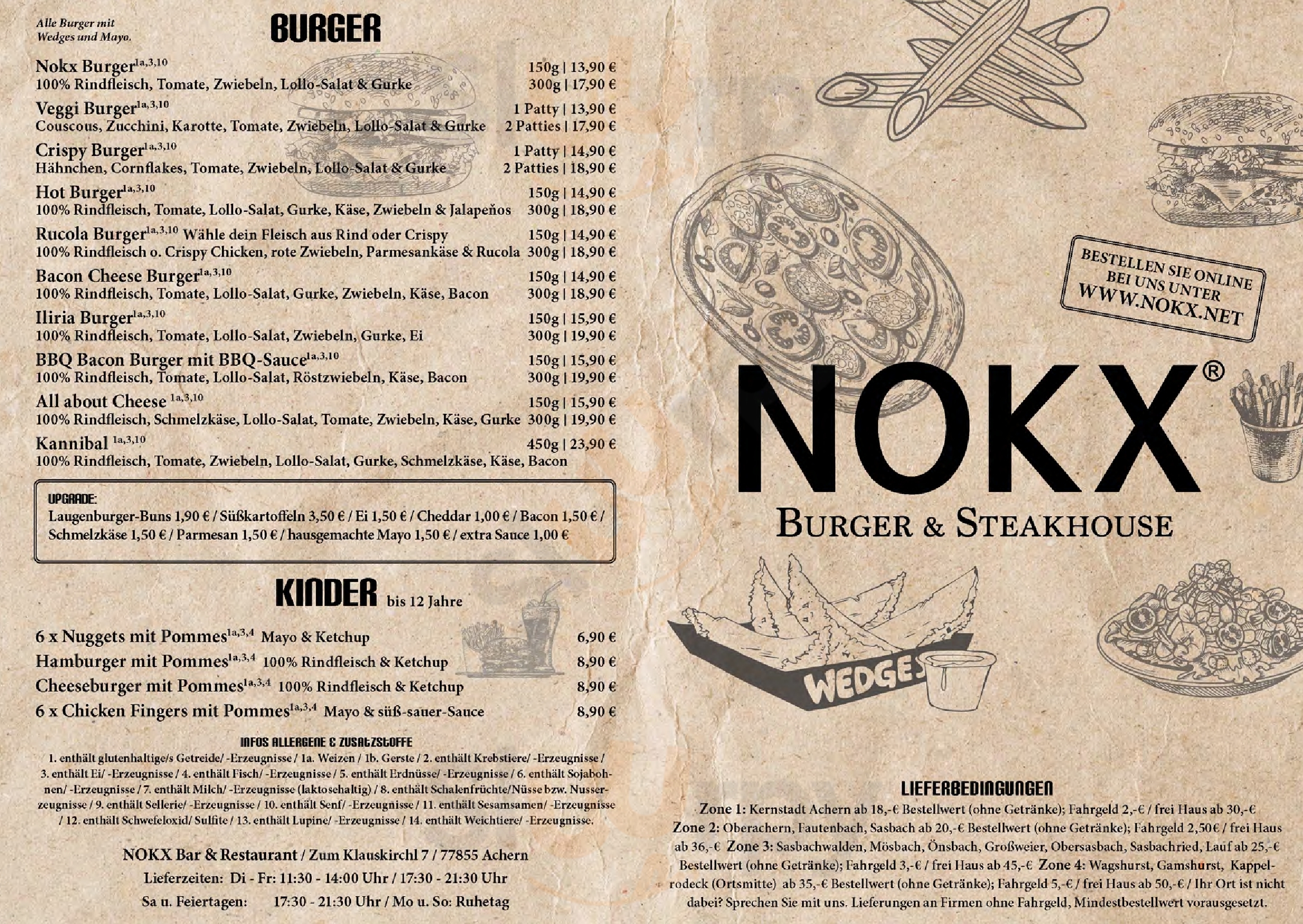 Nokx Bar & Restaurant Achern Menu - 1