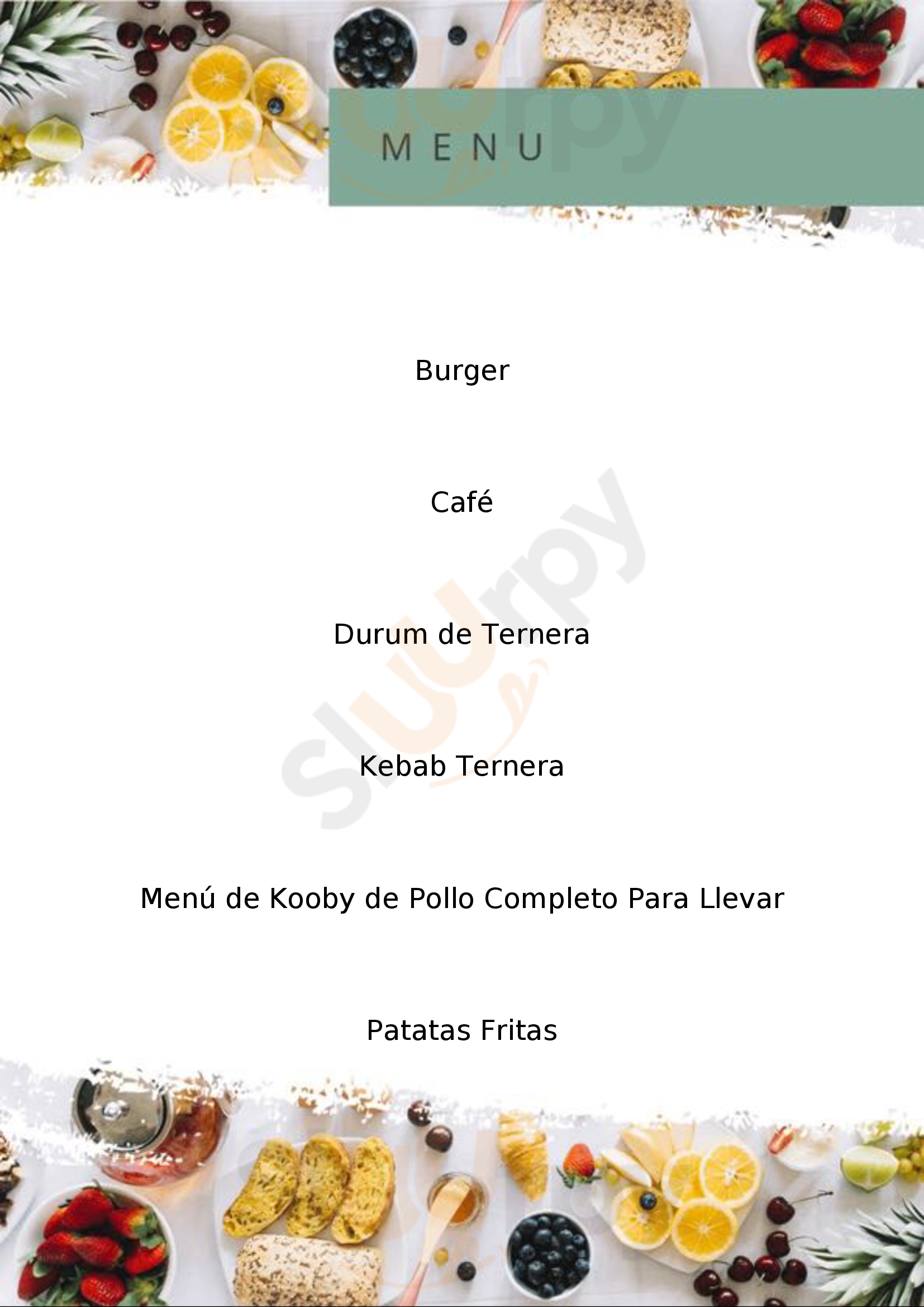 Kooby Brochettes Madrid Menu - 1