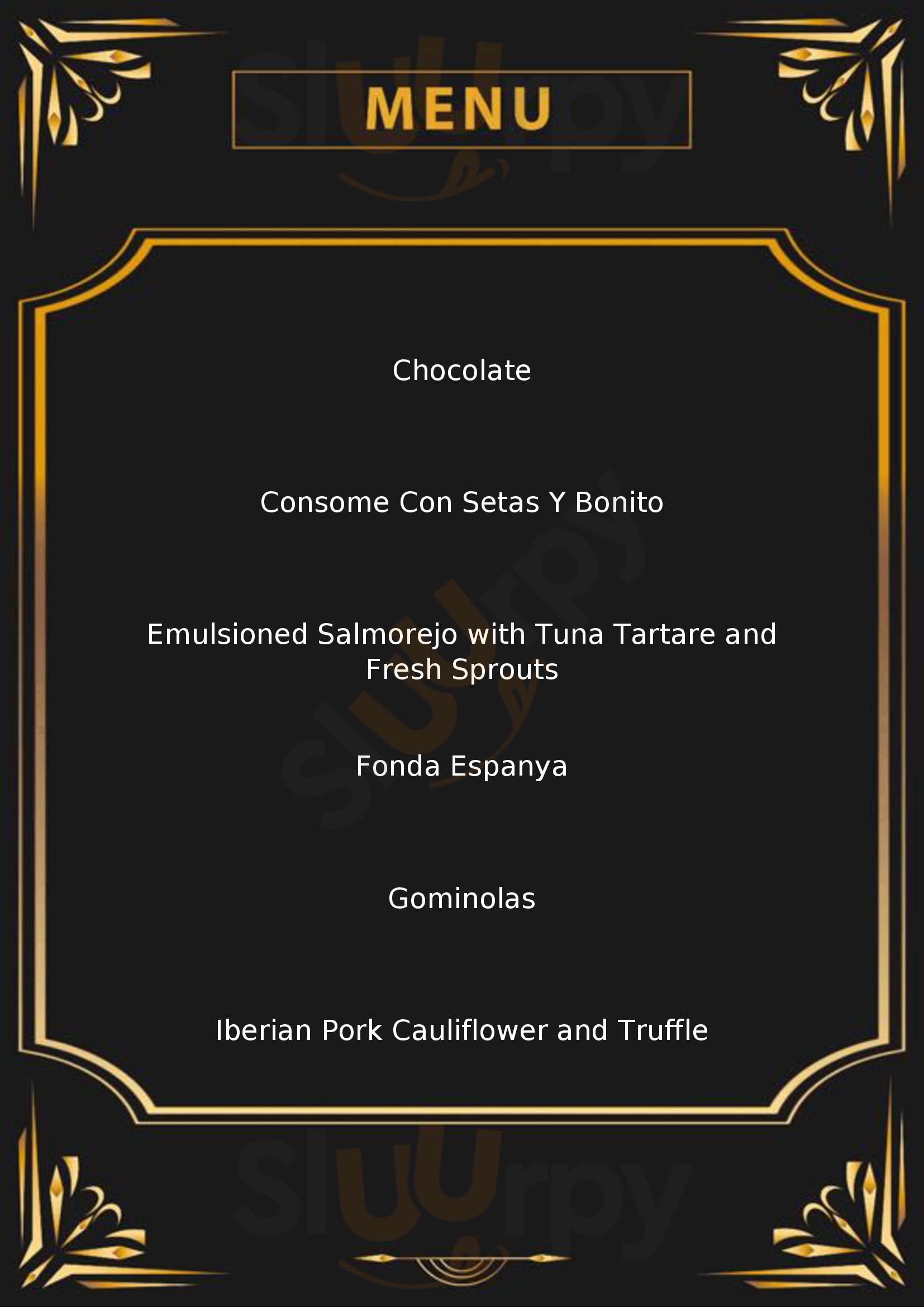 Arnau Barcelona Menu - 1