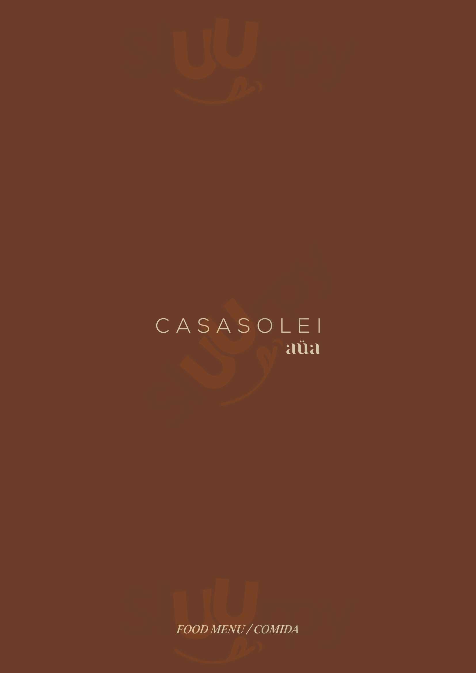 Casasolei At Aüa Marbella Menu - 1