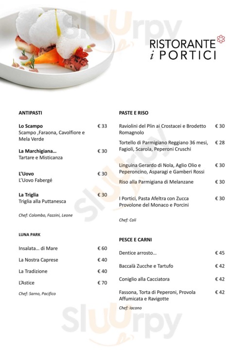 Menu degustazione