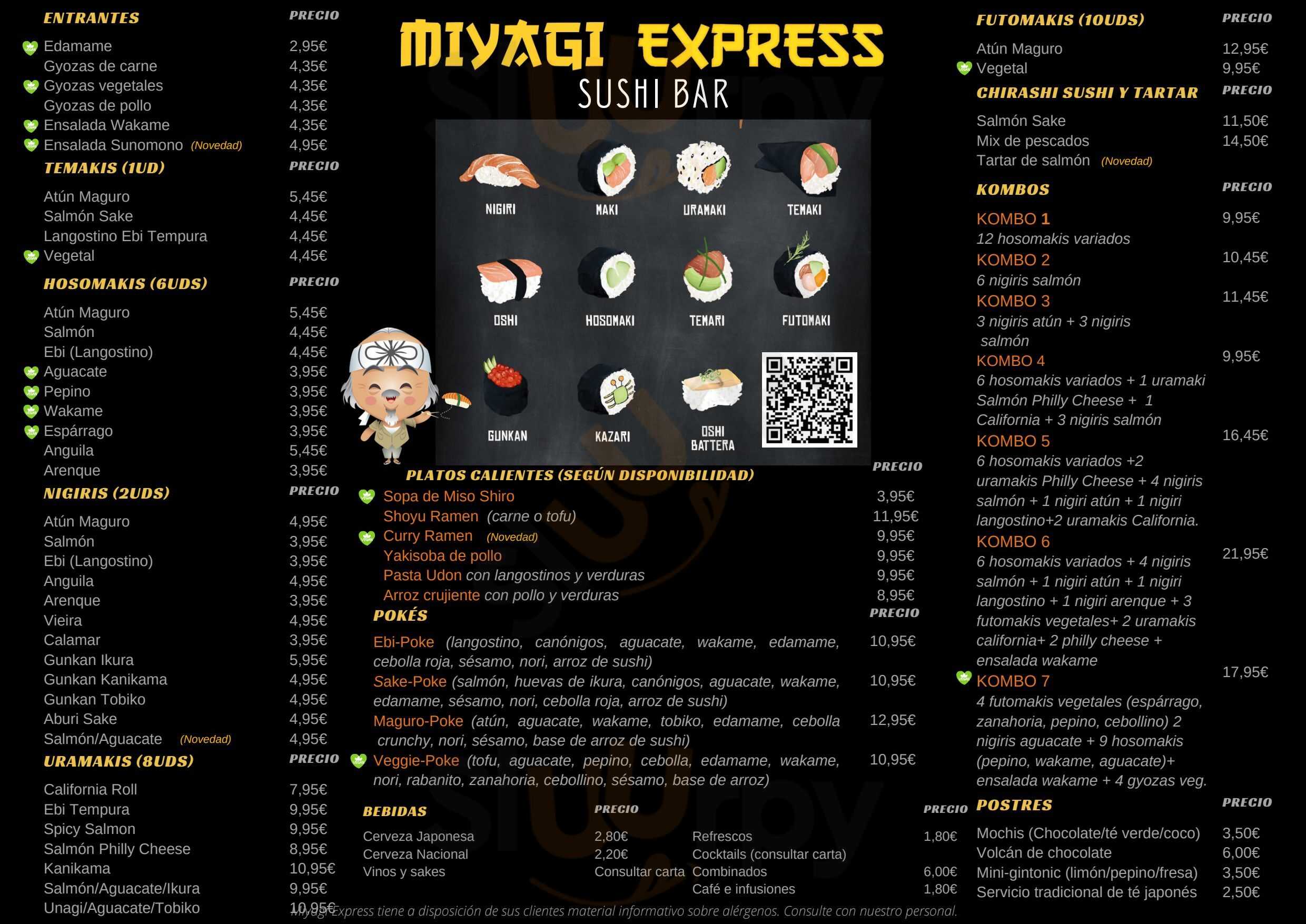 Miyagi Express Sushi Bar Ronda Menu - 1