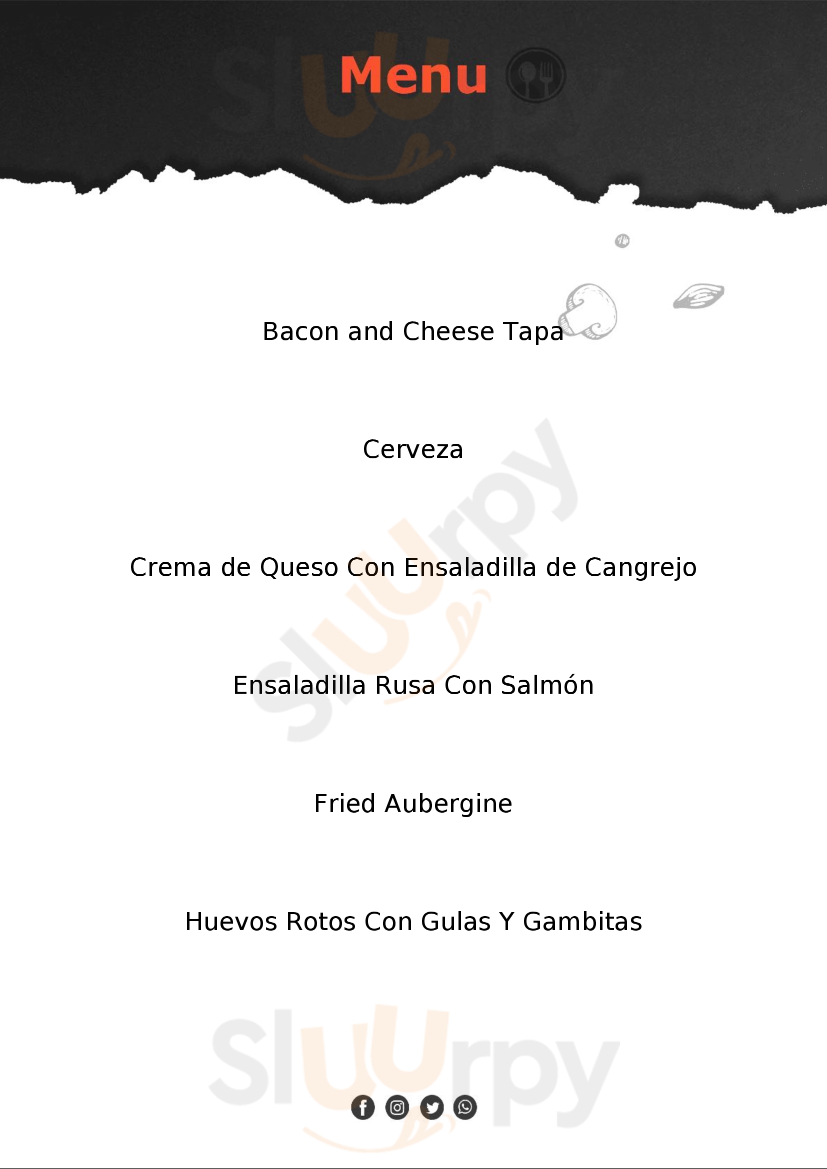 Lizarran Alicante- Luceros Alicante Menu - 1