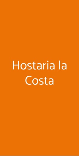 Hostaria La Costa, Fino Mornasco