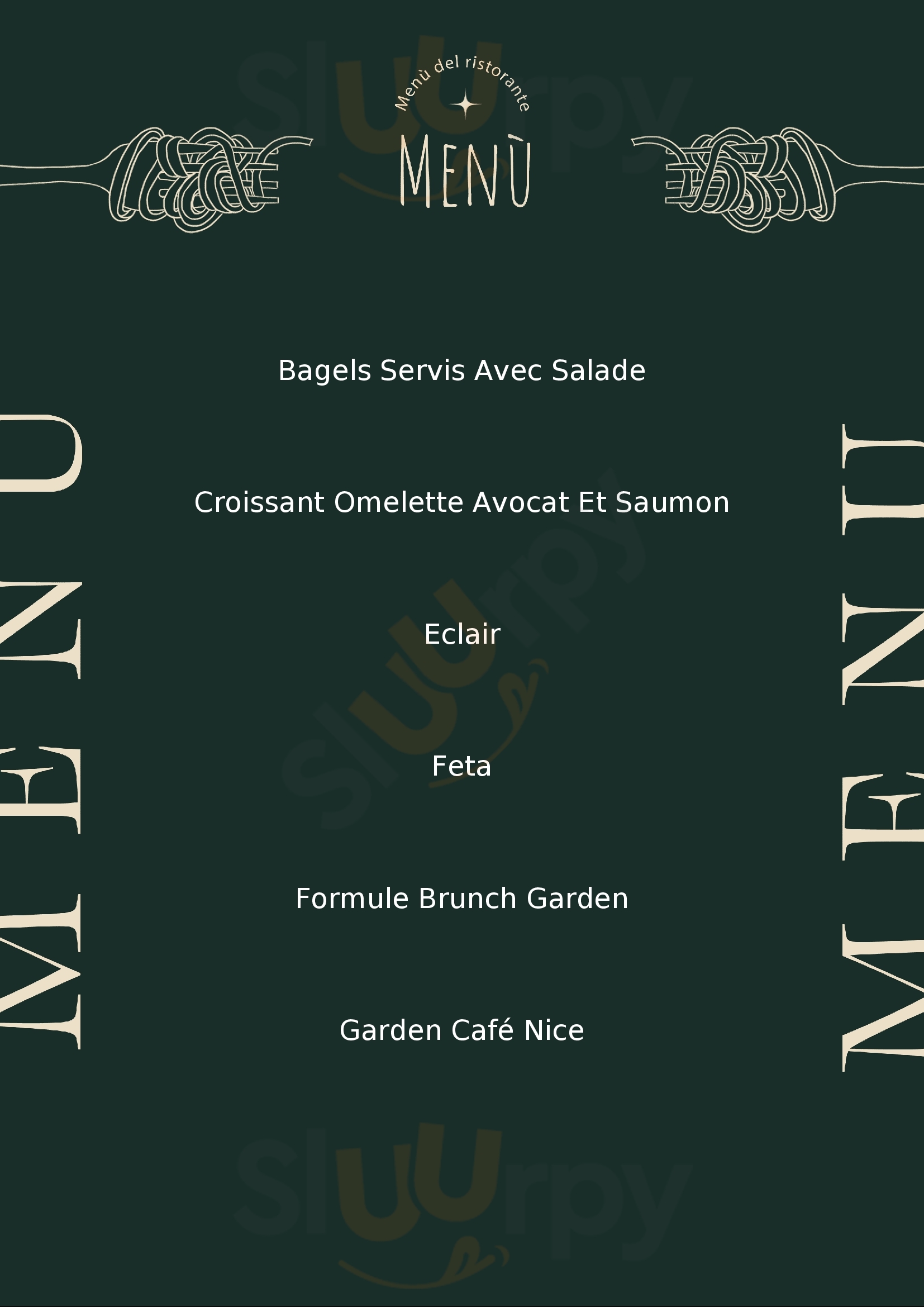 Garden Café Nice Menu - 1